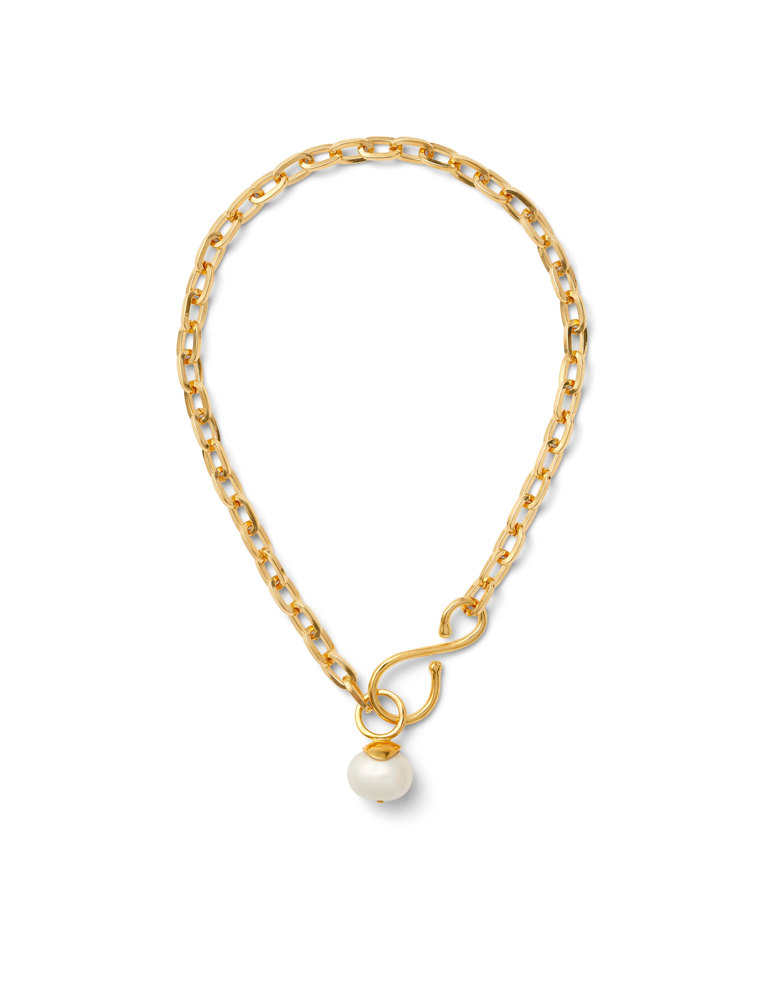 Big & Bold Gold Pearl Pendant