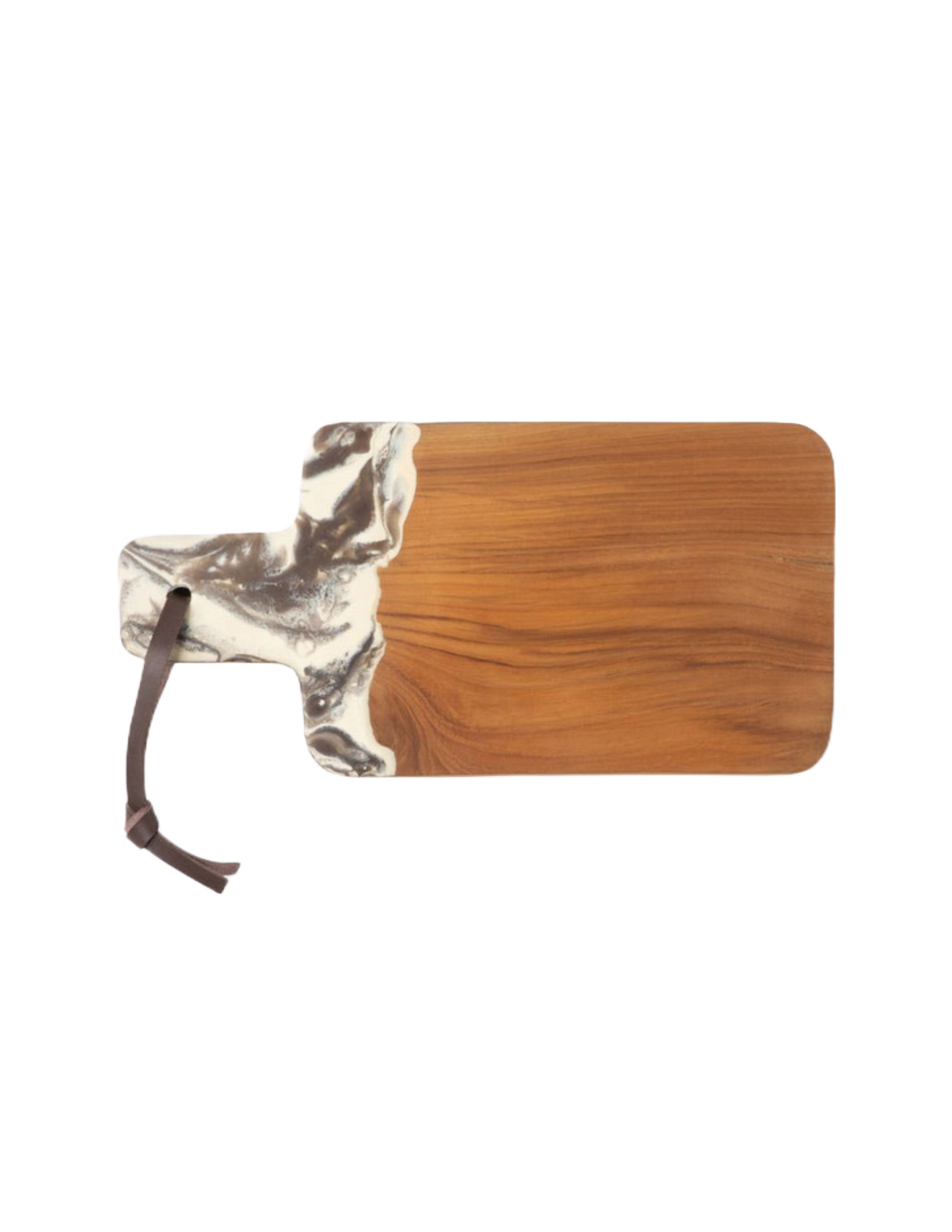 Austin Teak Serving Board - Brown
