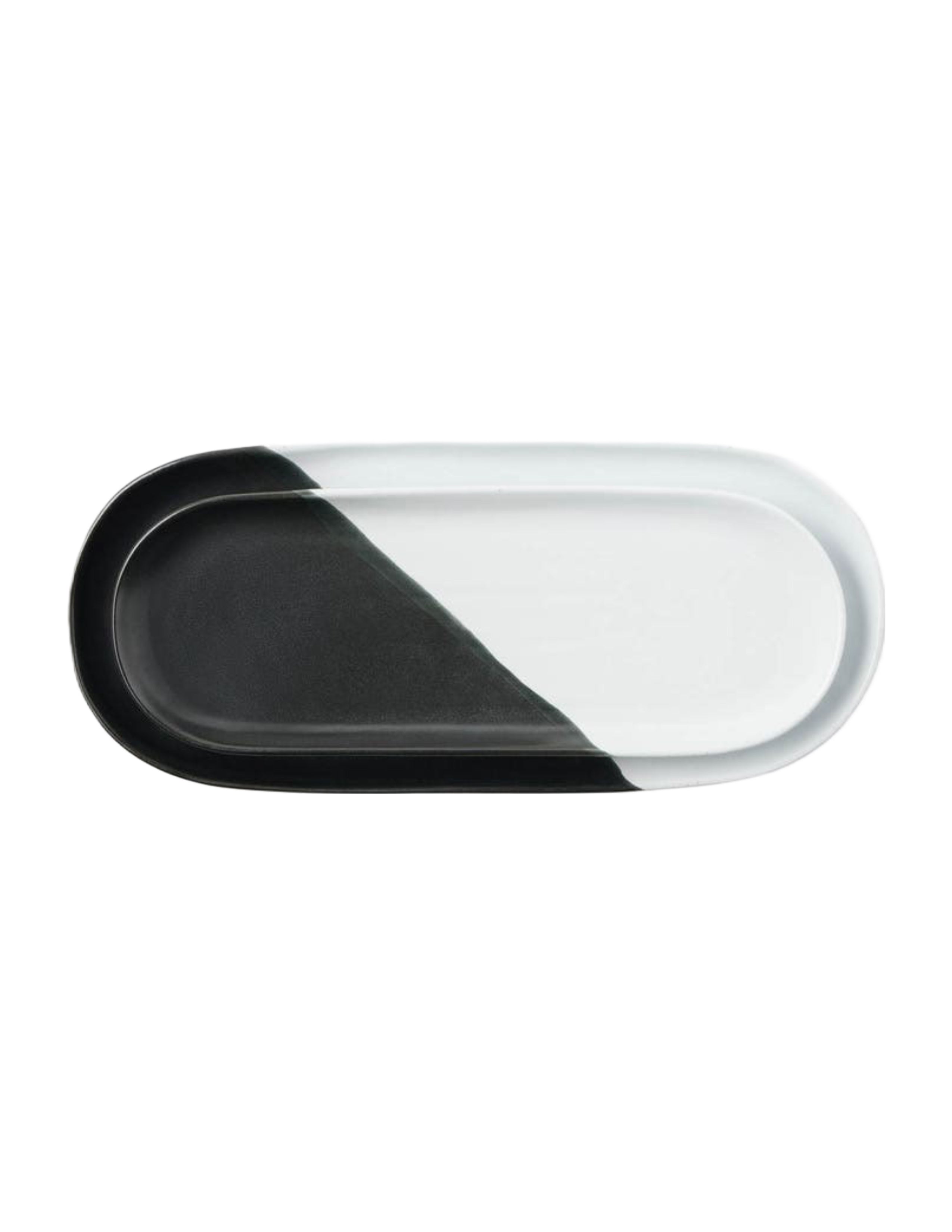 Landen Serving Platter Set/2 - Black & White