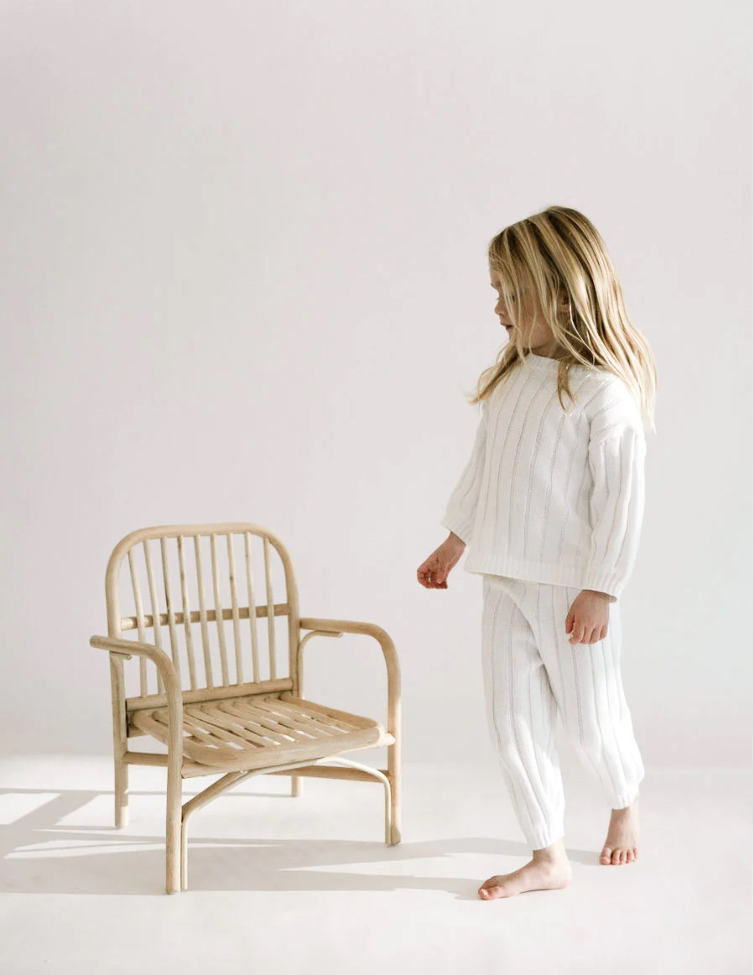 Children’s Wide Ribbed Knit Sweater - Dove