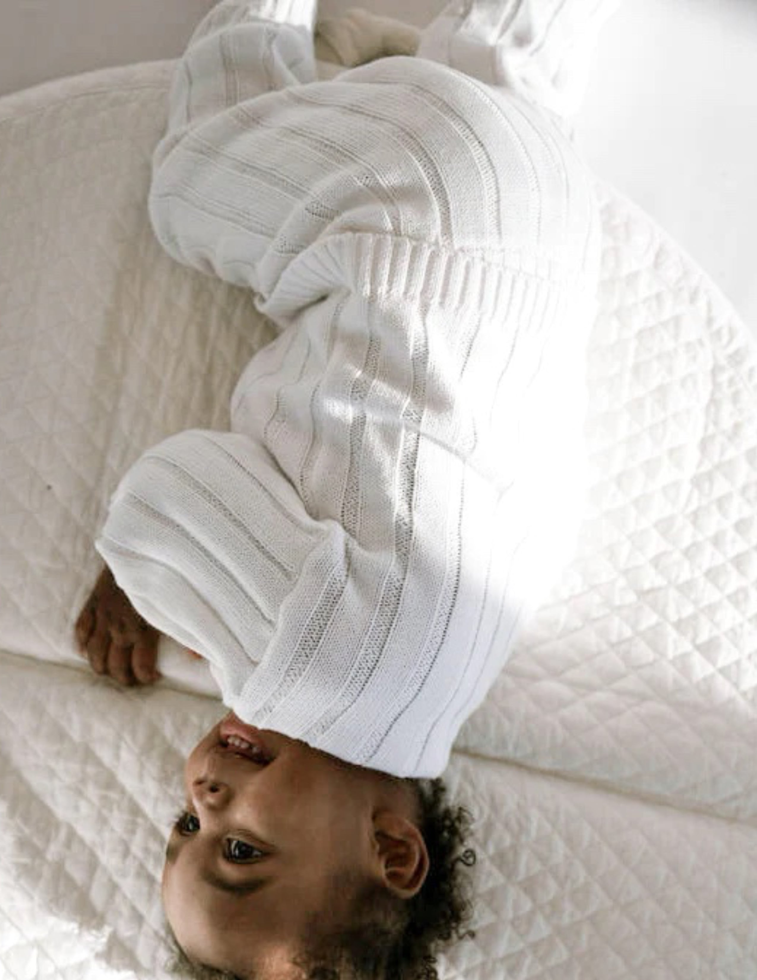 Children’s Wide Ribbed Knit Sweater - Dove