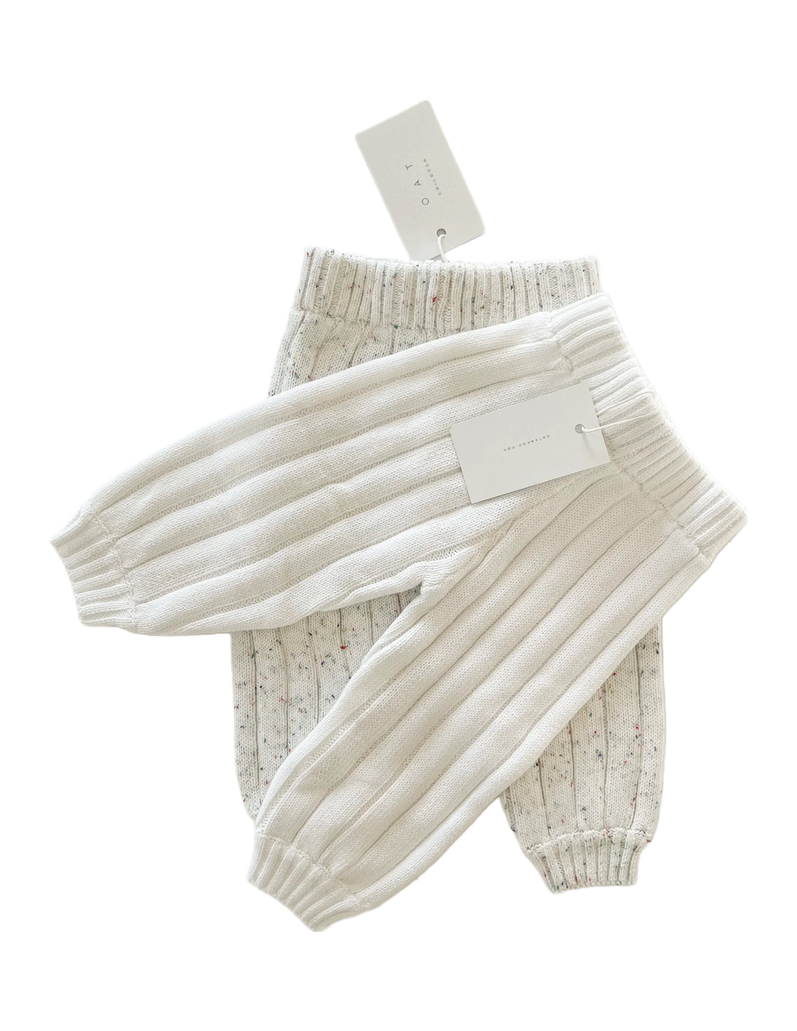 Children’s Wide Ribbed Knit Pant - Dove