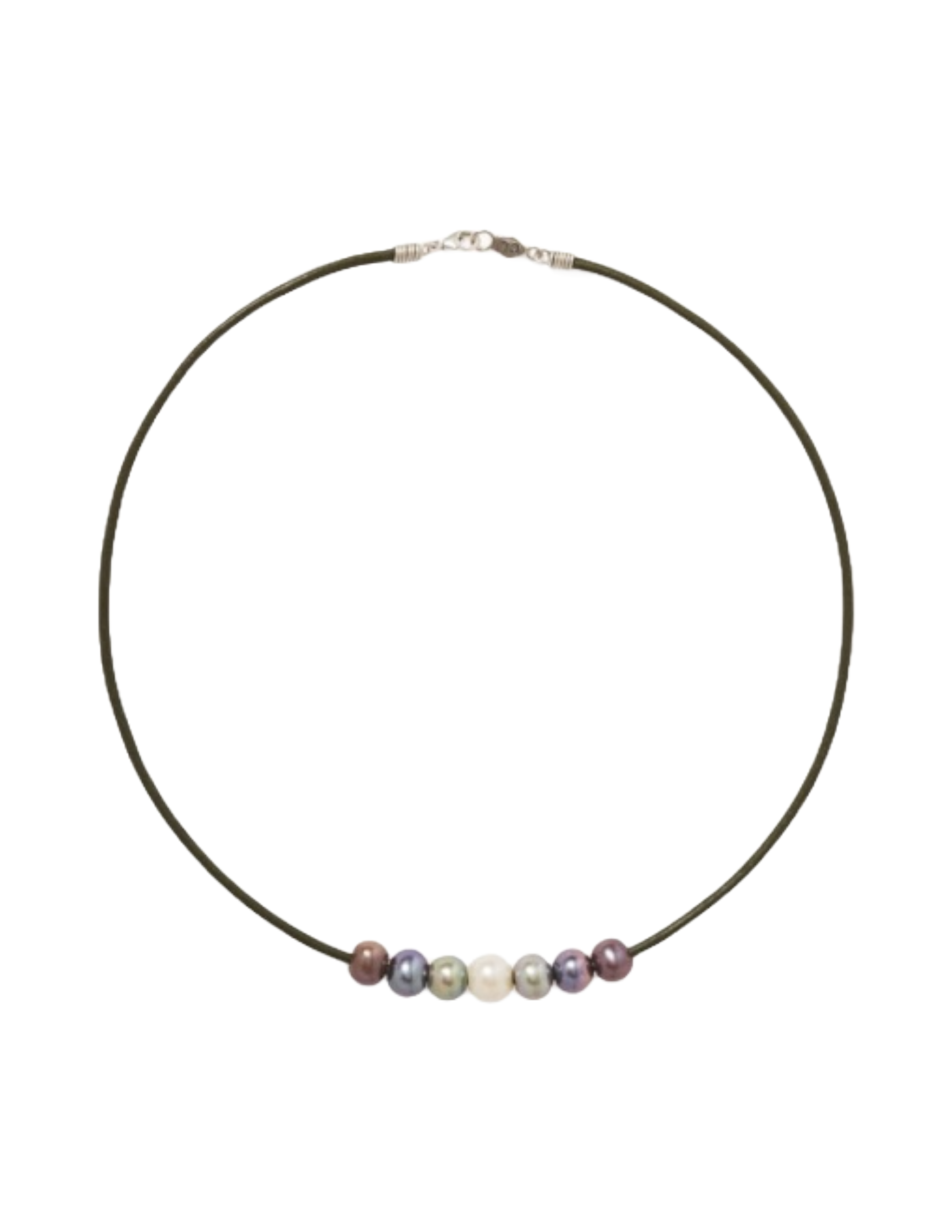 River Necklace - Peacock Mix