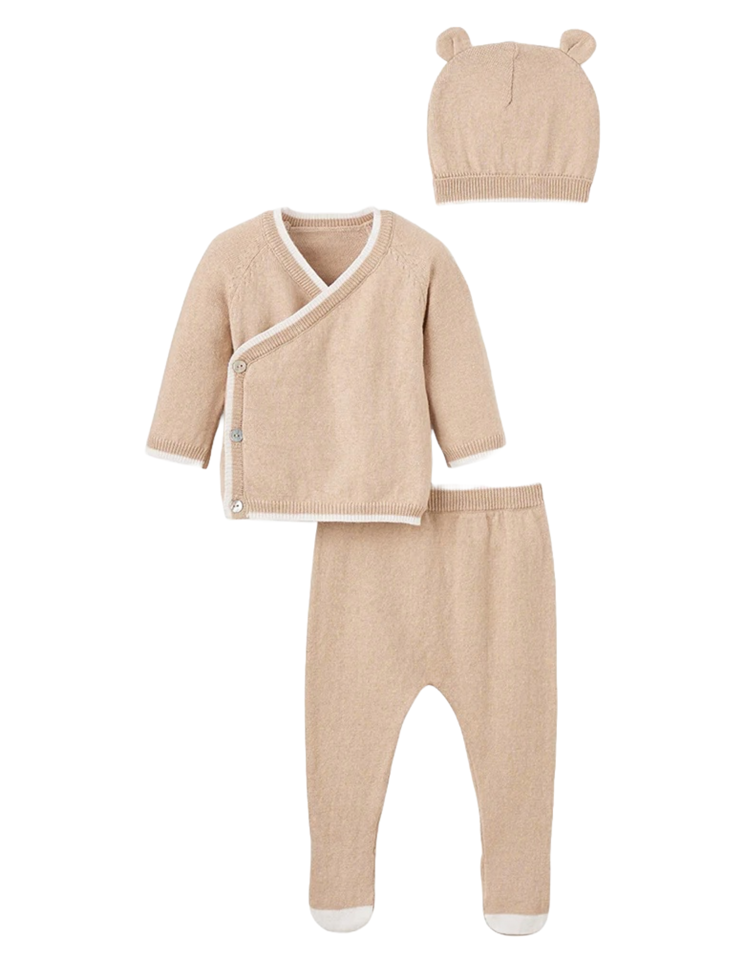Cashmere Baby Layette Set - Camel