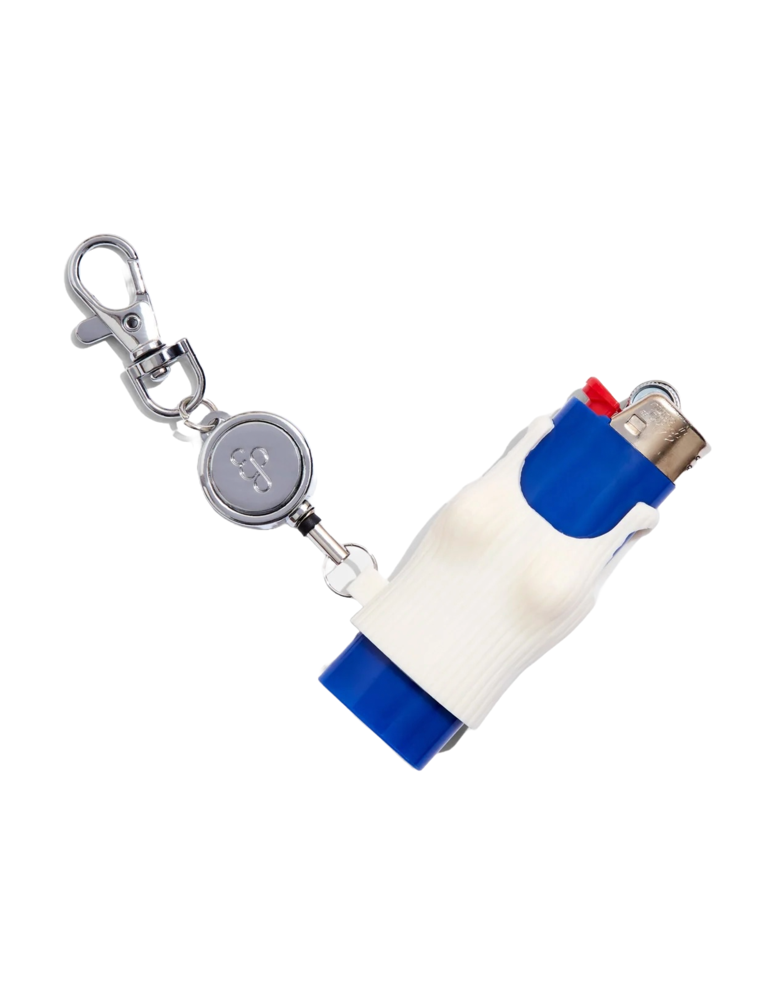 Tank Top Lighter Holder Bag Charm - Cream