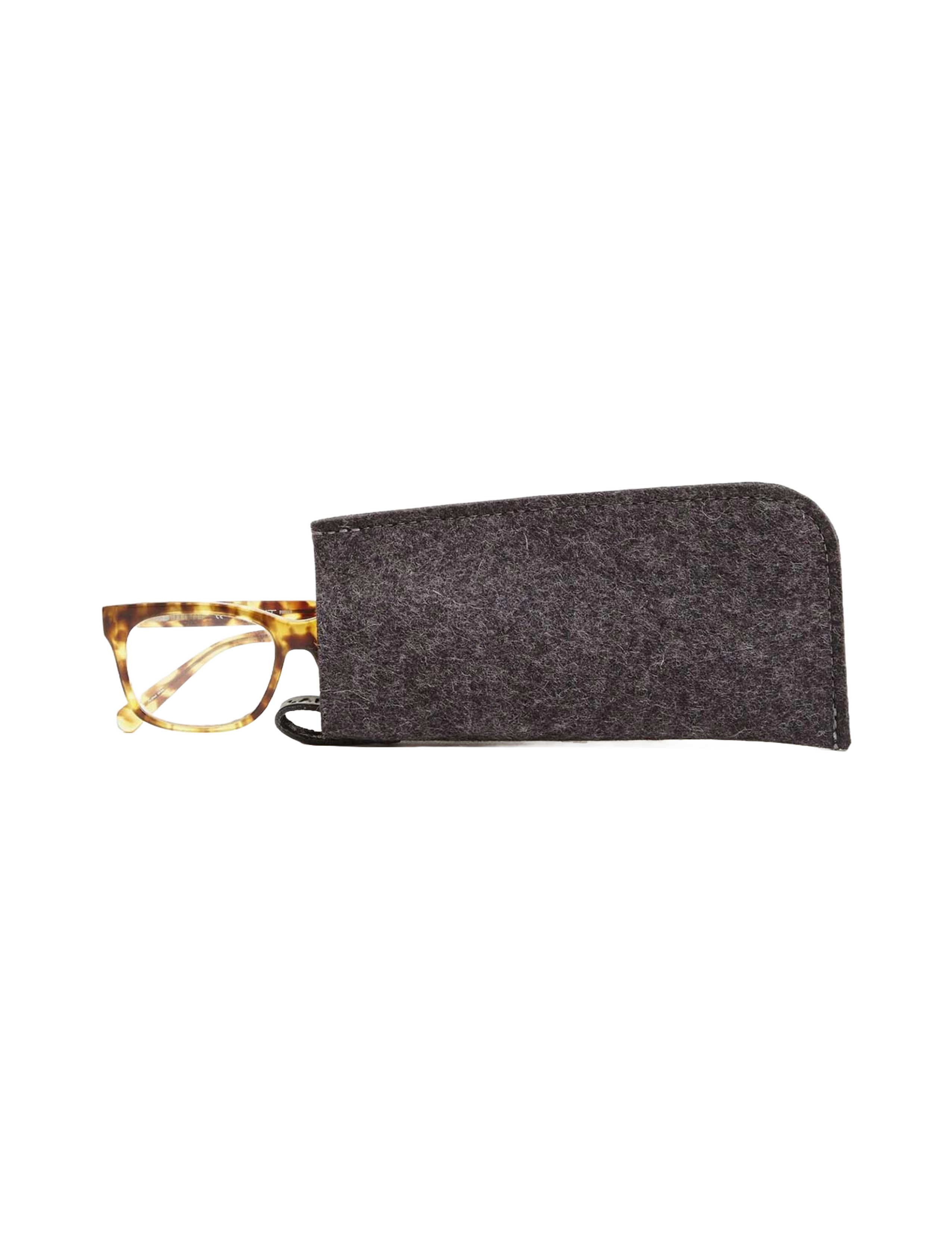 Classic Felt Eyeglass Sleeve - Charcoal
