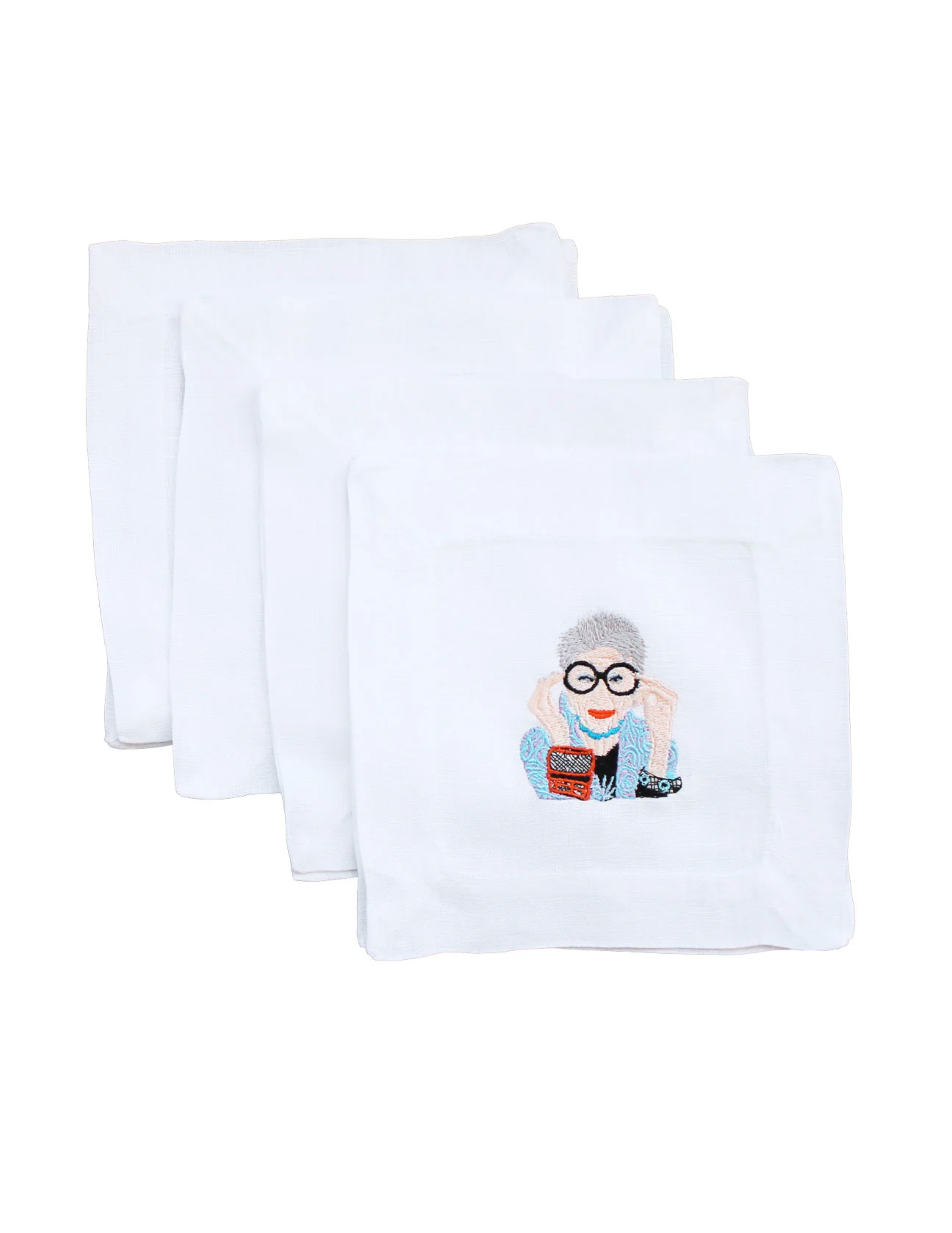 Cocktail Napkins Set of 4 - Iris