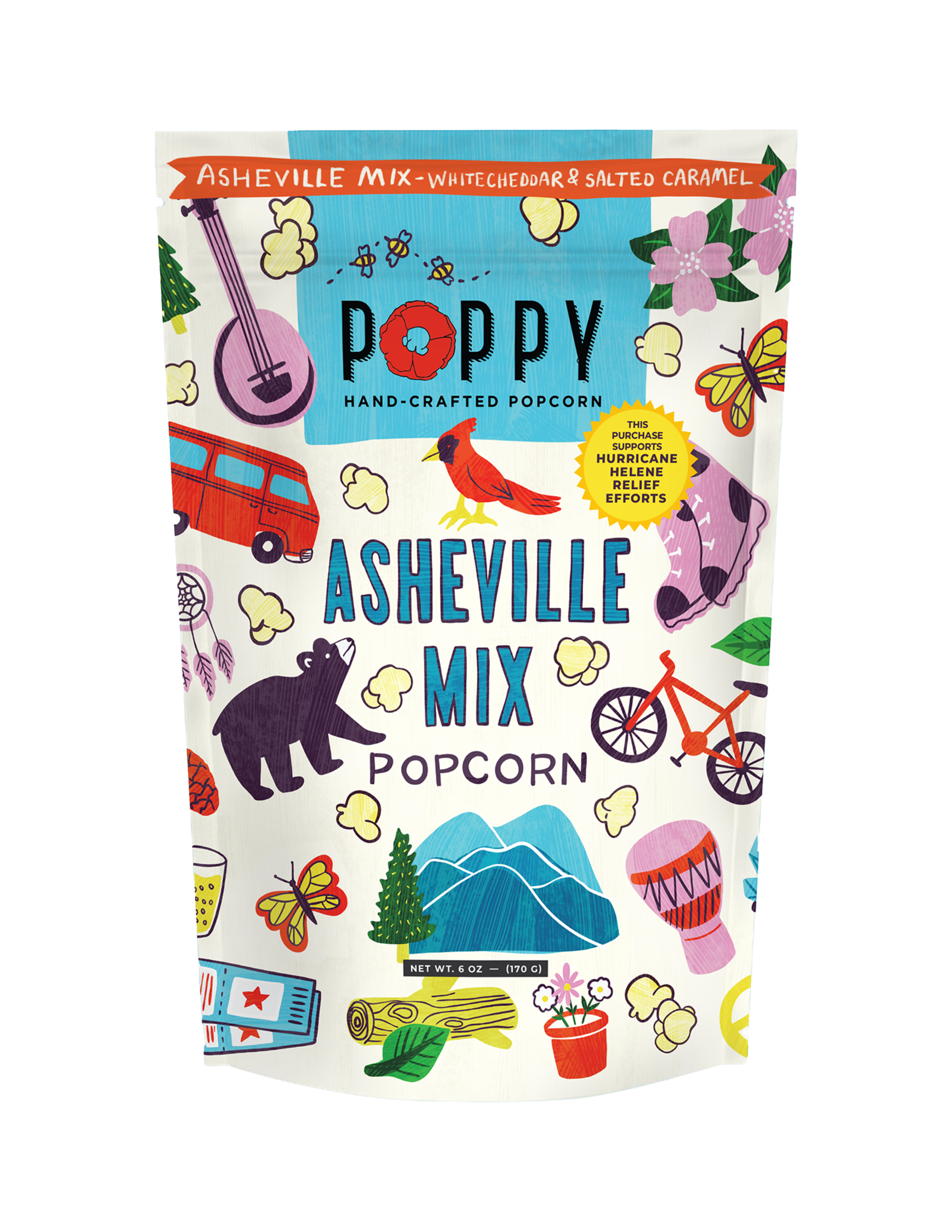 Asheville Mix Artist Bag Popcorn
