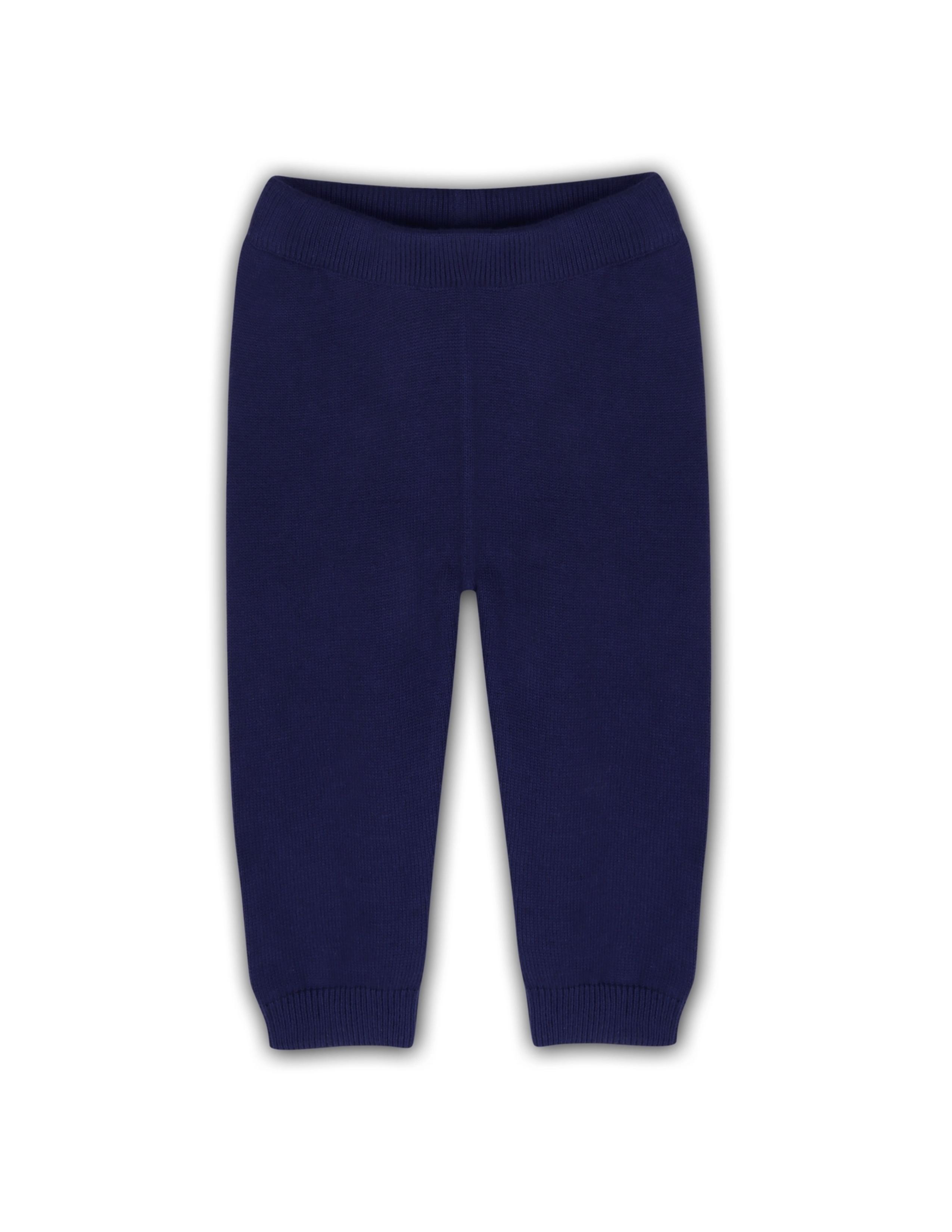 Pocket Sweater Knit Baby Legging Pants - Navy Blue