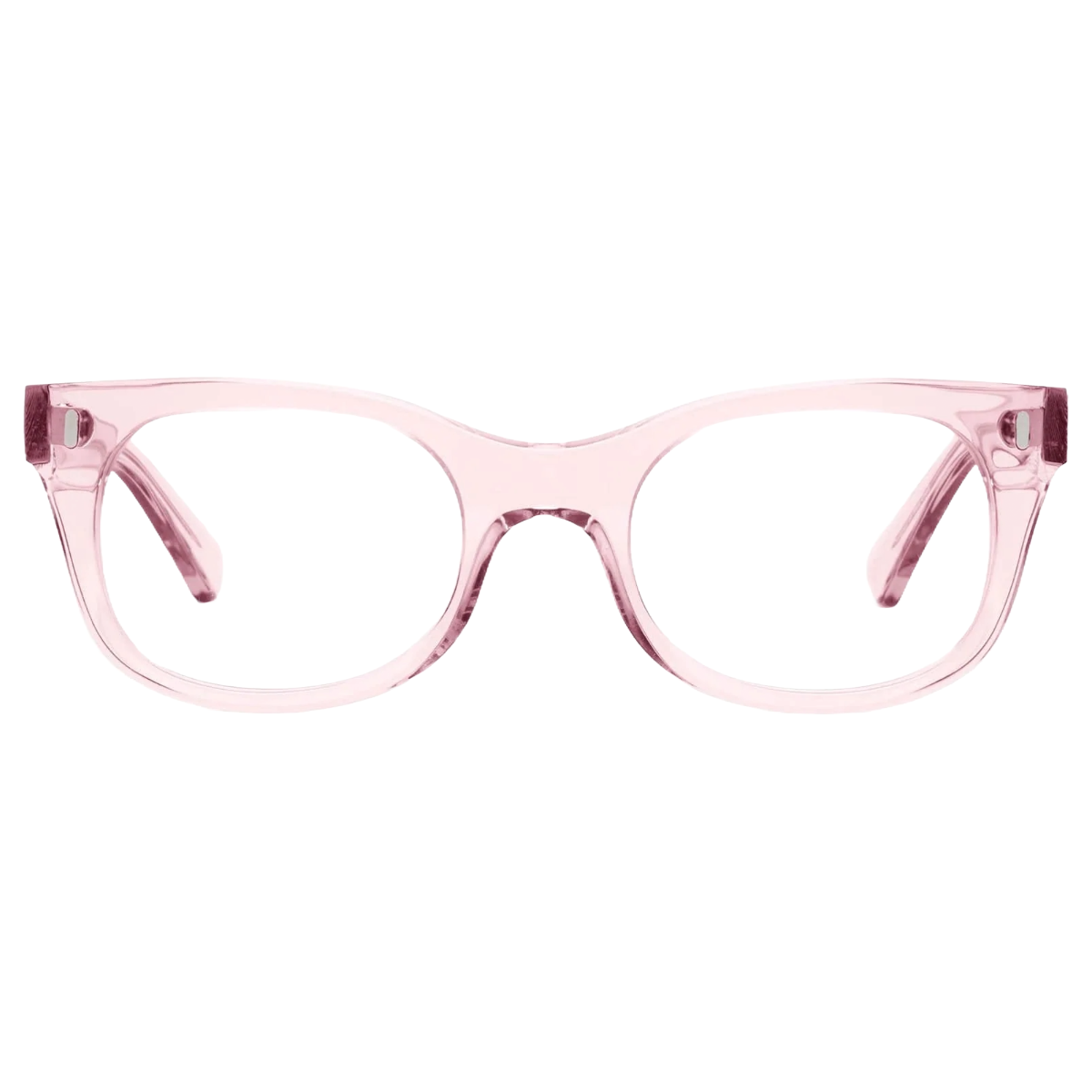 Bixby Reading Glasses - Polished Clear Pink