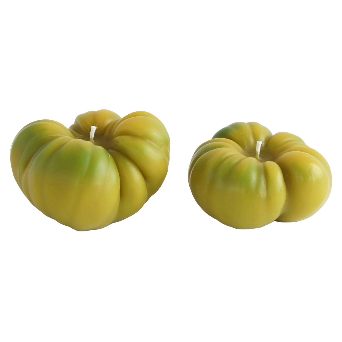 Small Heirloom Tomato Beeswax Candle - Green