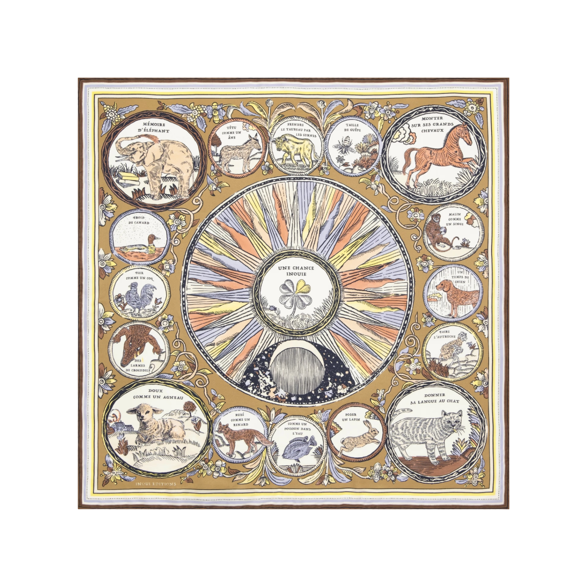 Square 70 Chance Inoui - Golden Brown