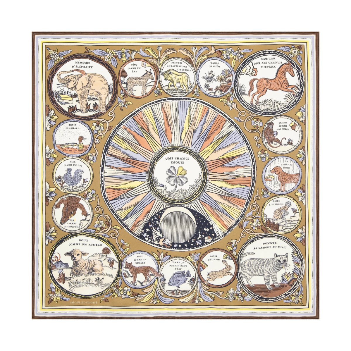 Square 70 Chance Inoui - Golden Brown