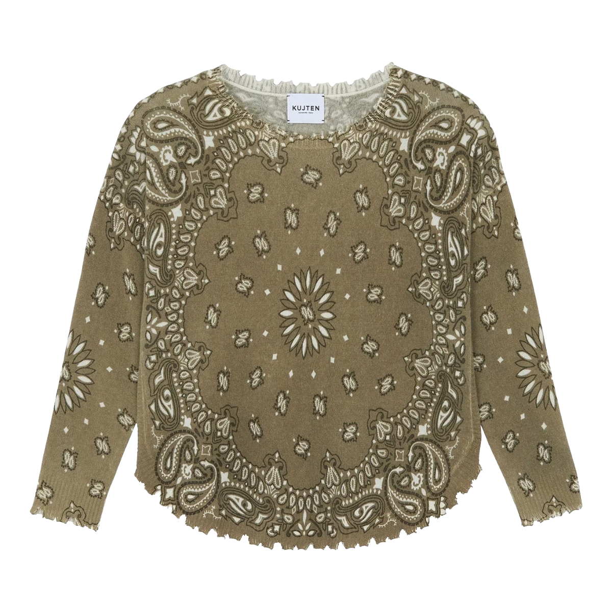 Mela Bandana Bico Sweater - Khaki Marl