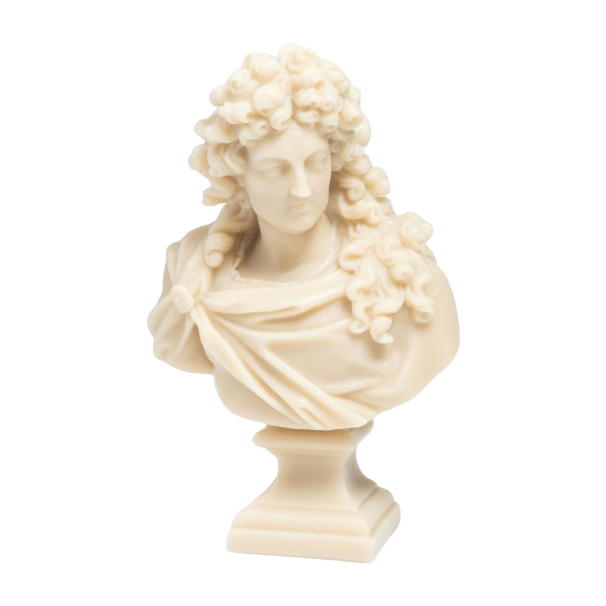 Louis XIV Bust Candle - Stone
