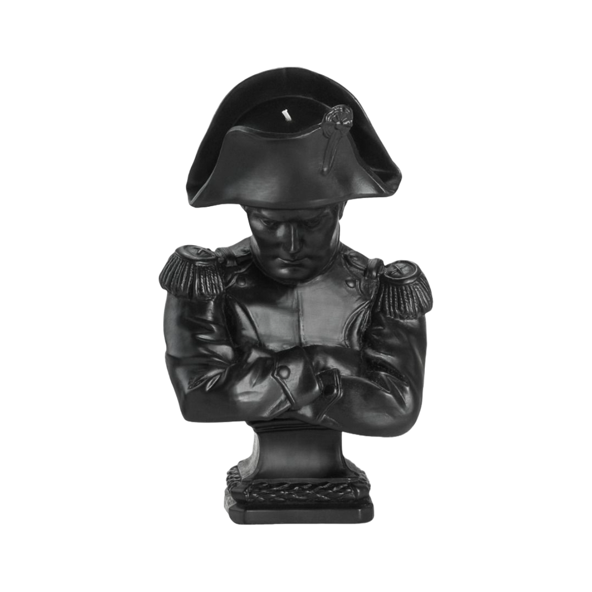 Napoleon Bust Candle - Black