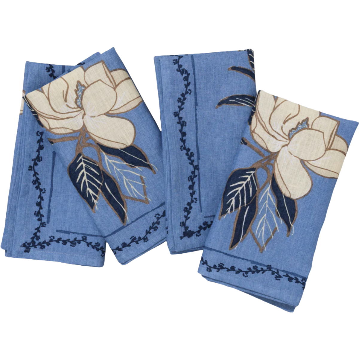 Magnolia Napkin Set/4 - Lapis