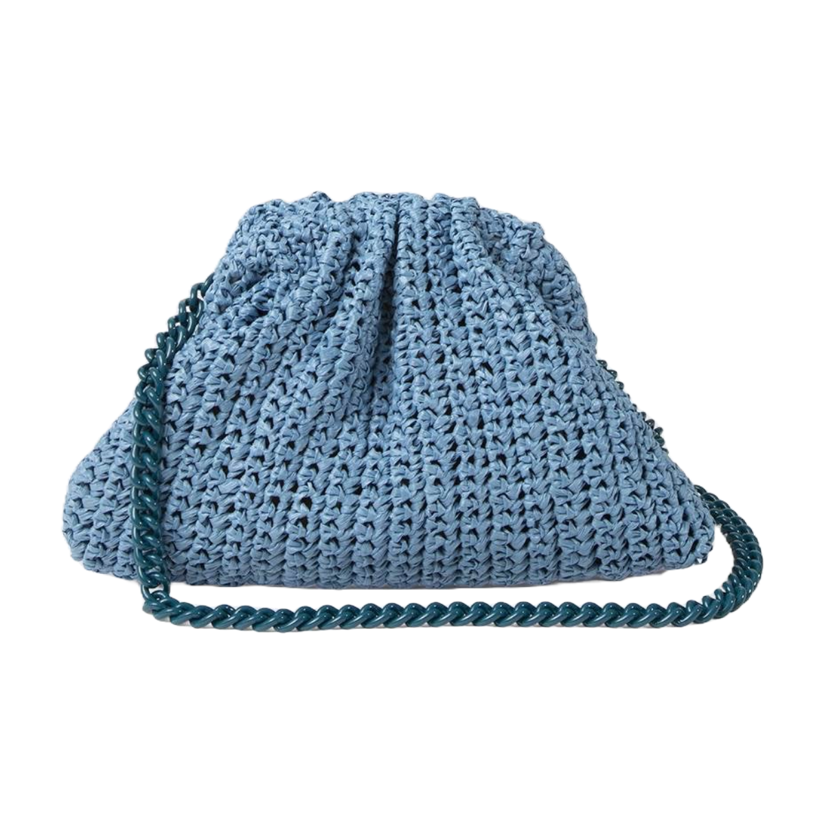 Mini Game Crochet Clutch - Light Blue