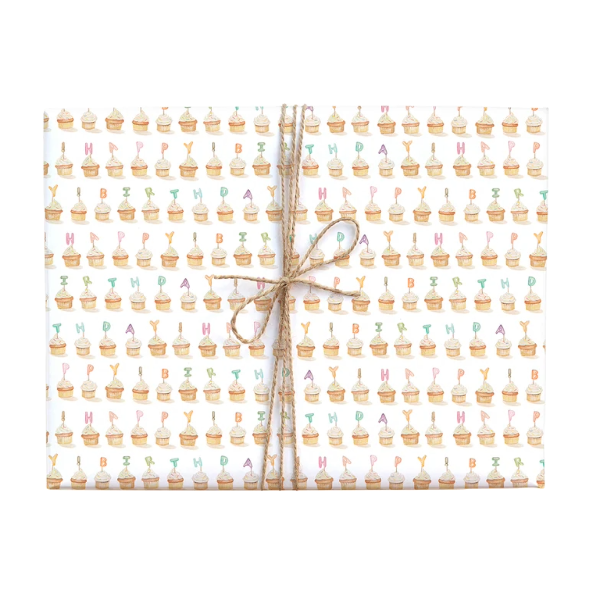Cupcake Happy Birthday Gift Wrap Roll