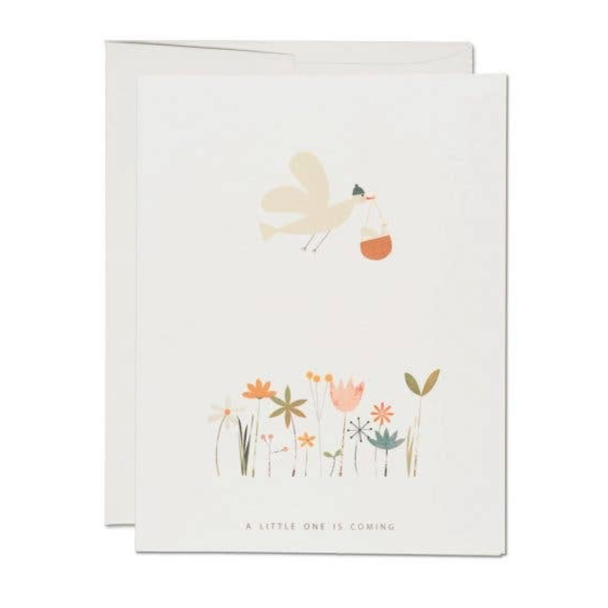 Birdie in Basket Baby Card