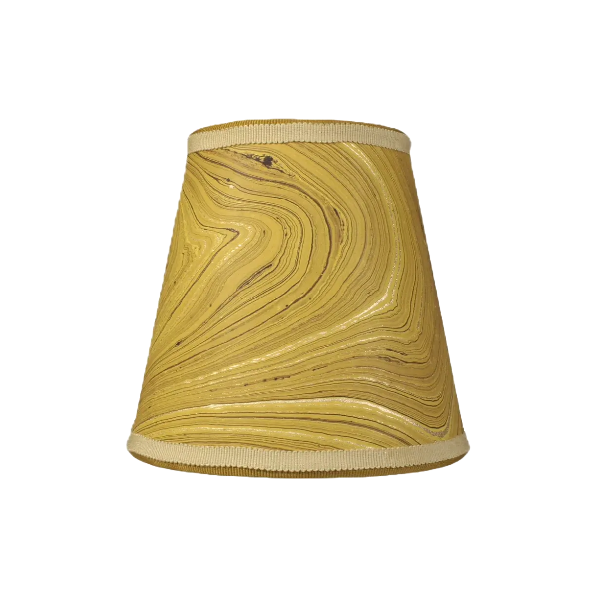 Poldina Pro Marbleized Paper Shade Cover - Ochre