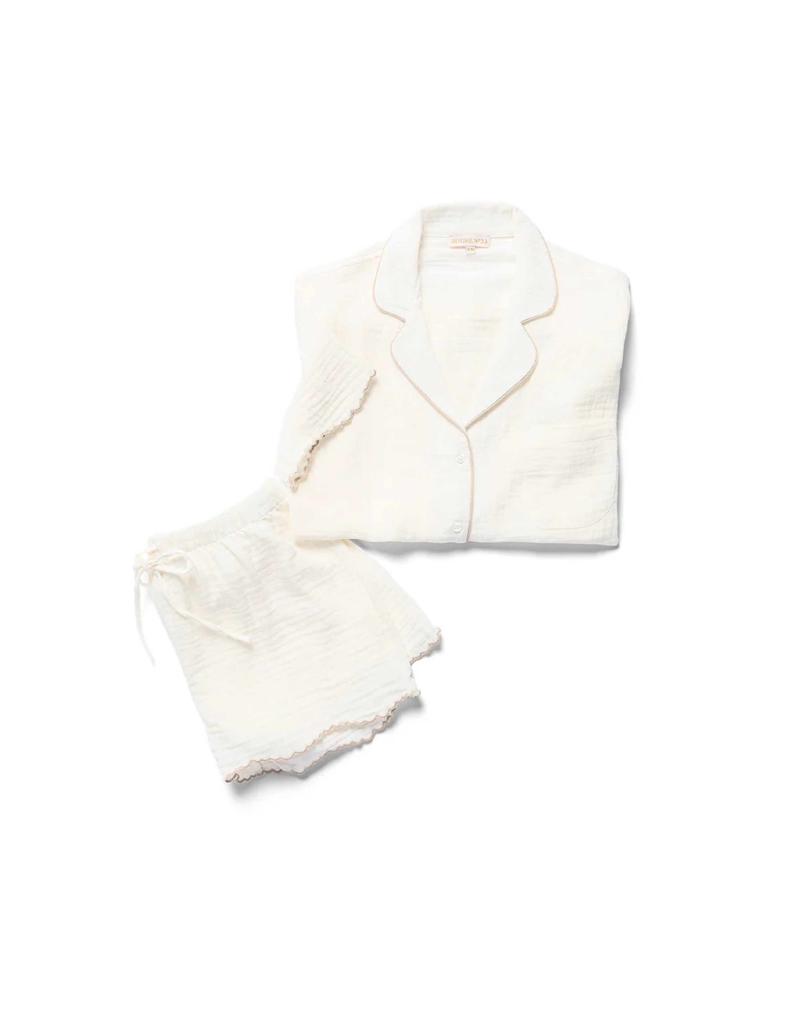 Alaia Short PJ Set - White