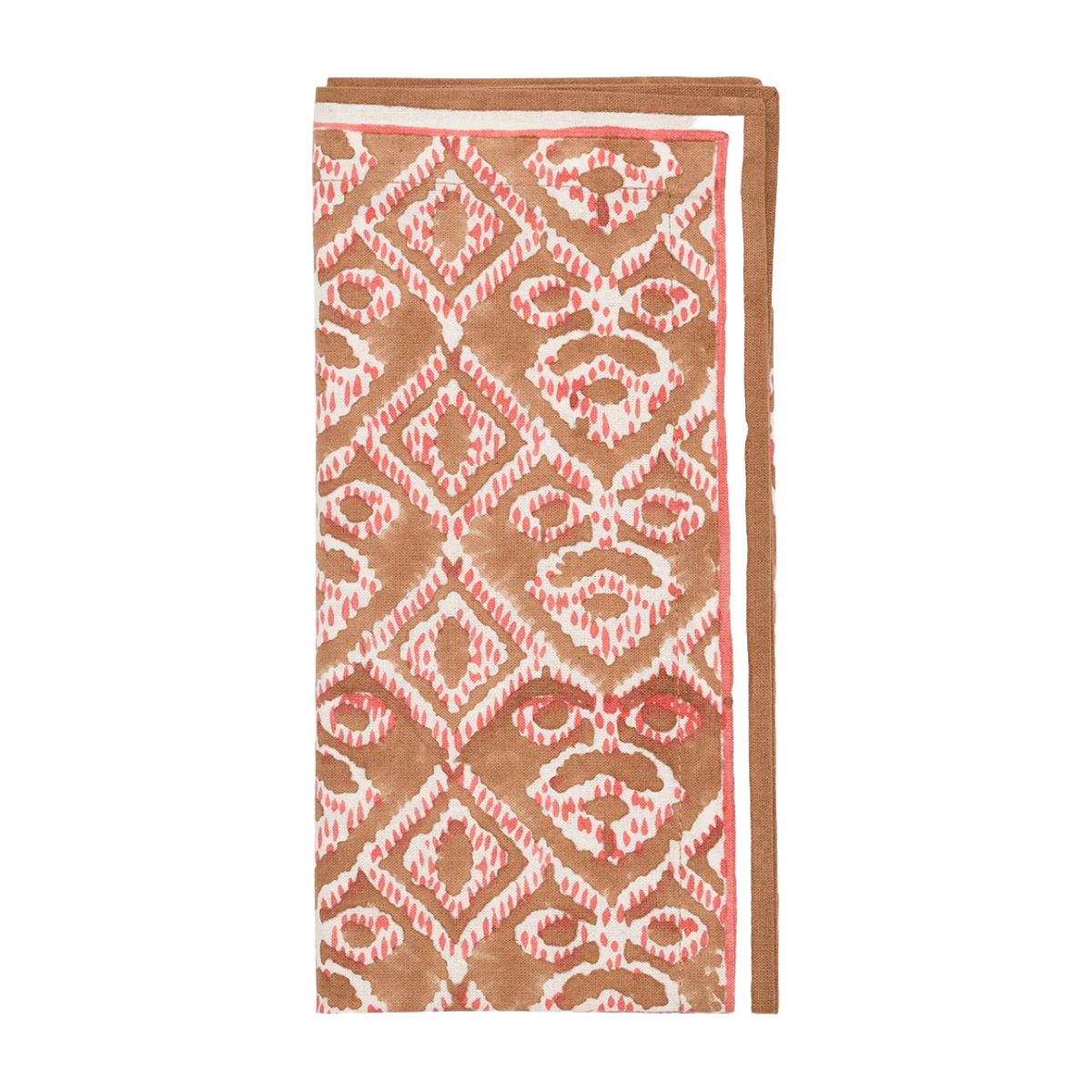 Alfresco Napkin Set/4 - Brown & Orange