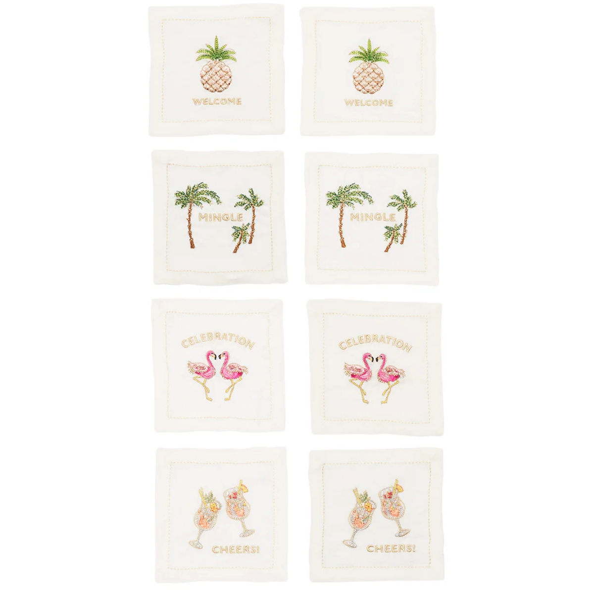 Mingle Cocktail Napkins Boxed Set of 8
