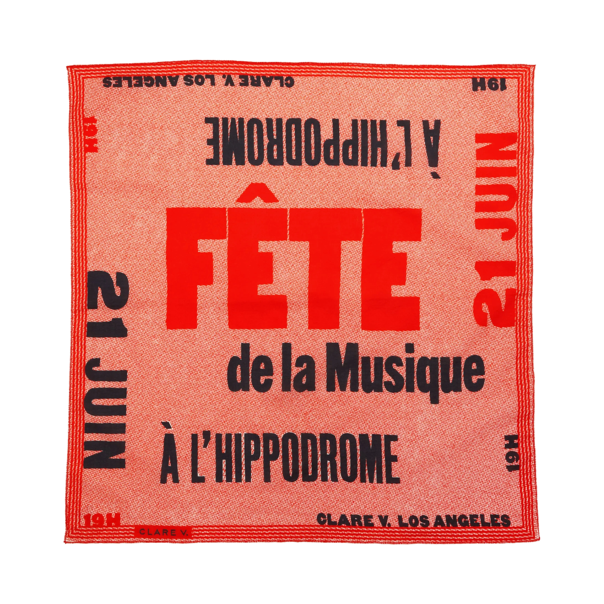 Poppy w/ Black Fête de la Musique Bandana