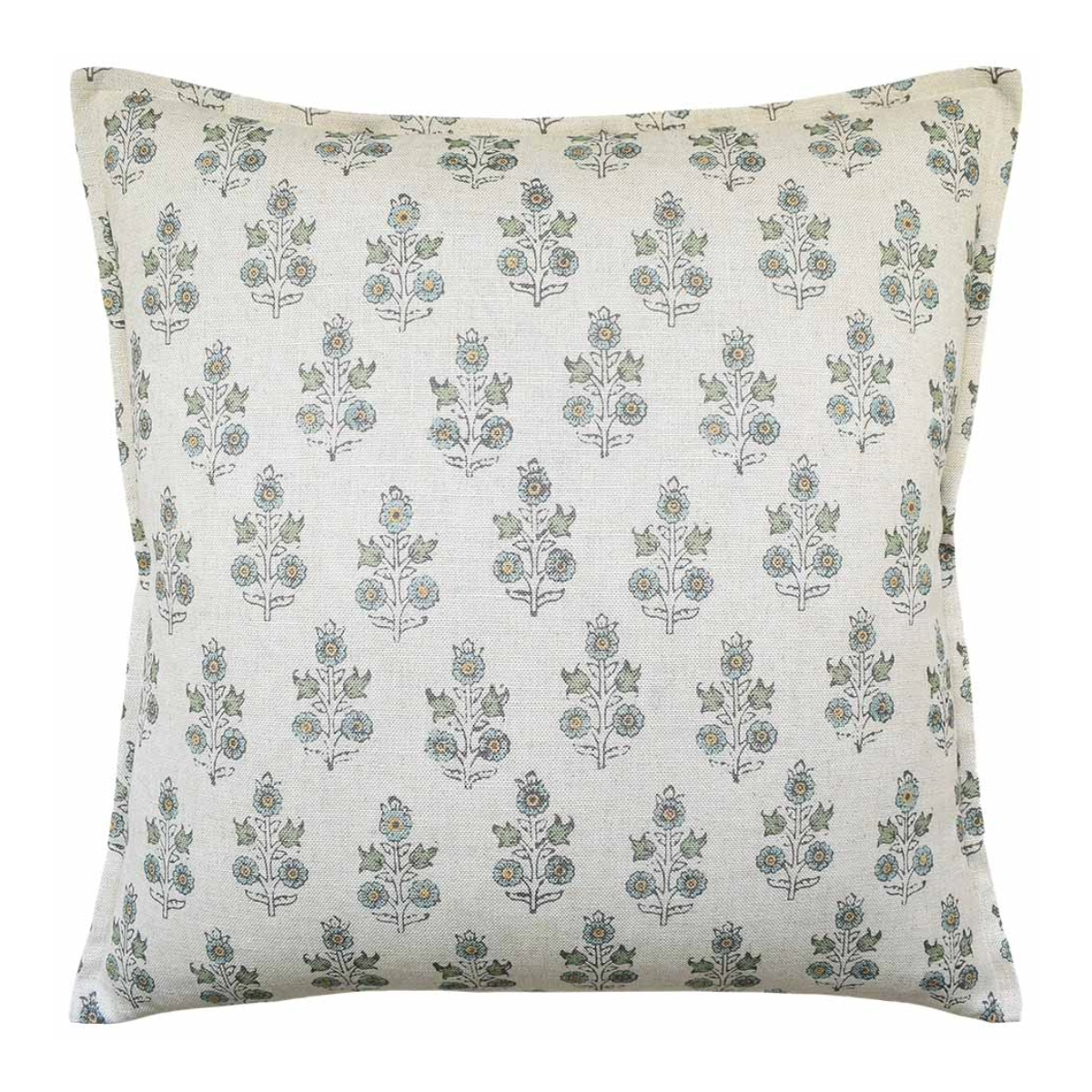 Poppy Spring Lumbar Pillow - Aqua