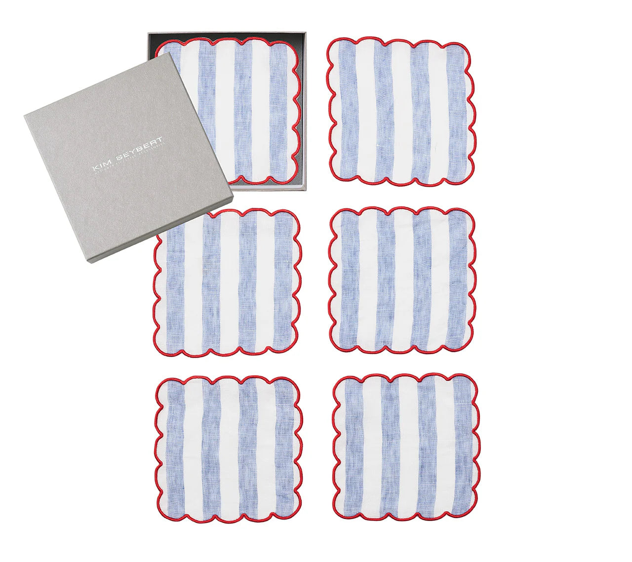 Amalfi Cocktail Napkins Boxed Set of 6