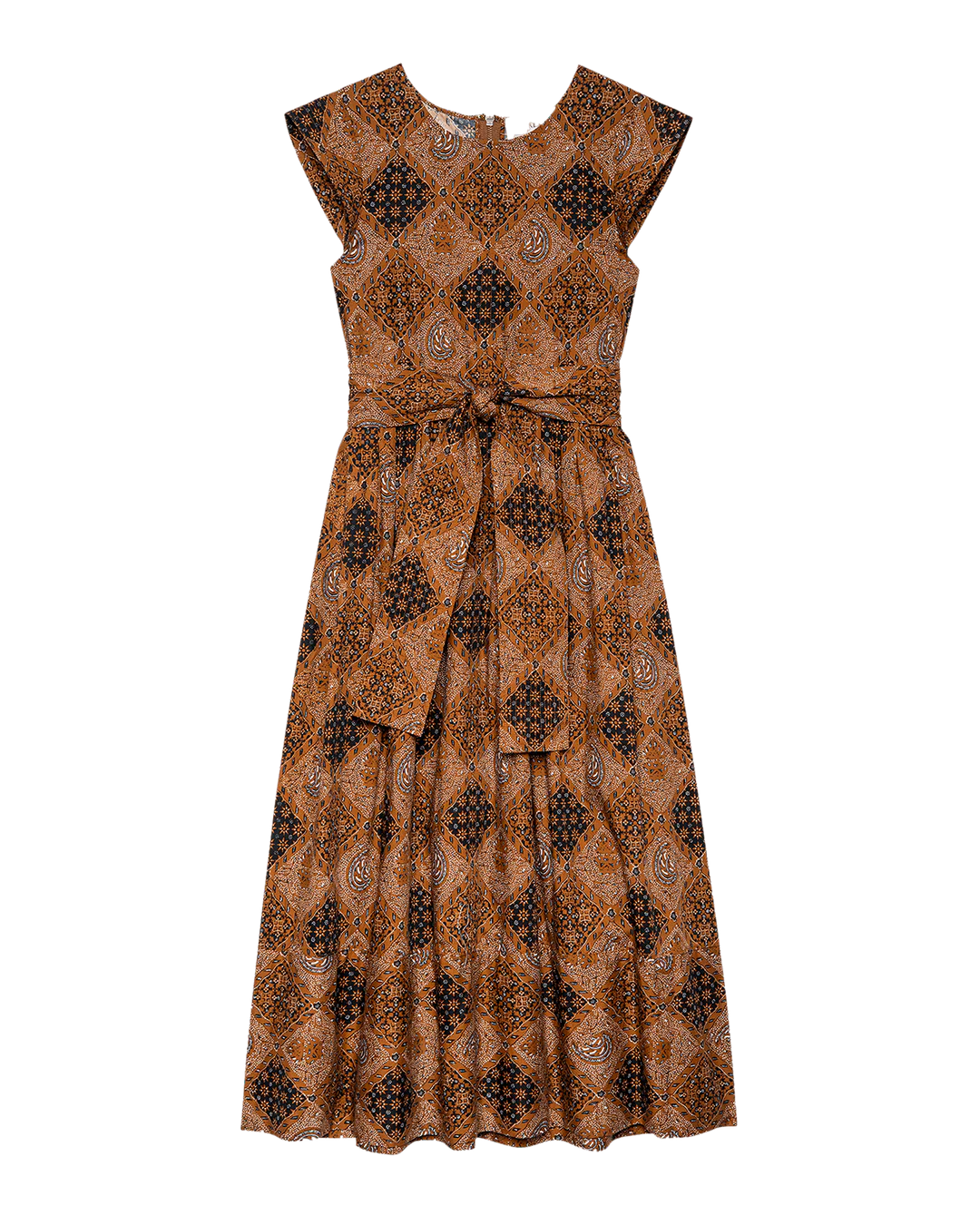 The Tulsa Dress - Geo Bandana Print