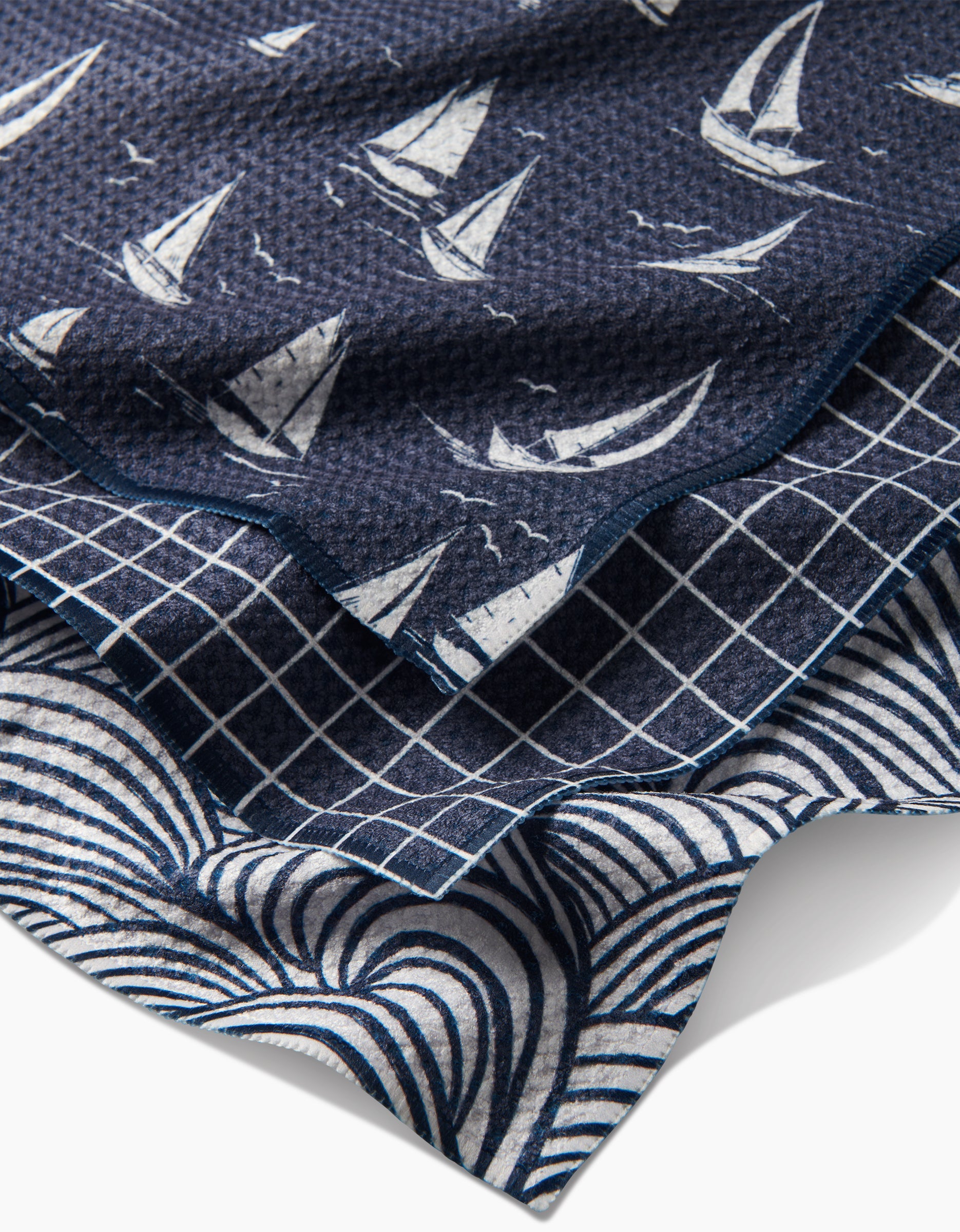 Microfiber Dishcloth Set of 3 - Coastal Day