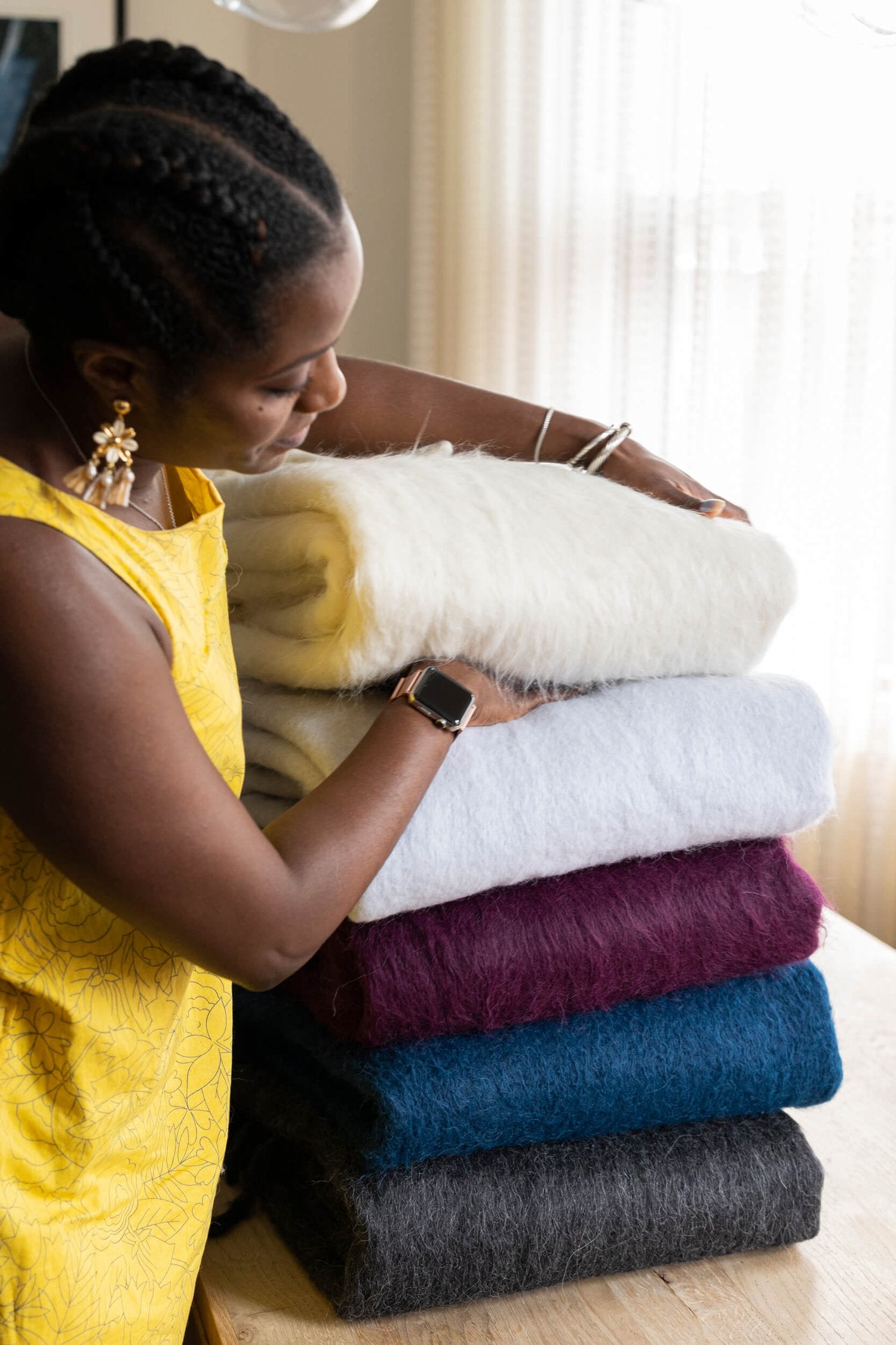 Wooly Mammoth Throw - Cloud