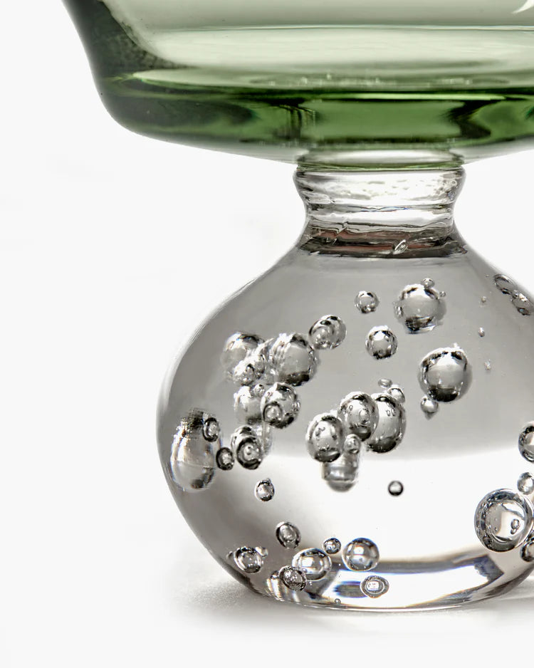 Green Eternal Snow Stem Glass