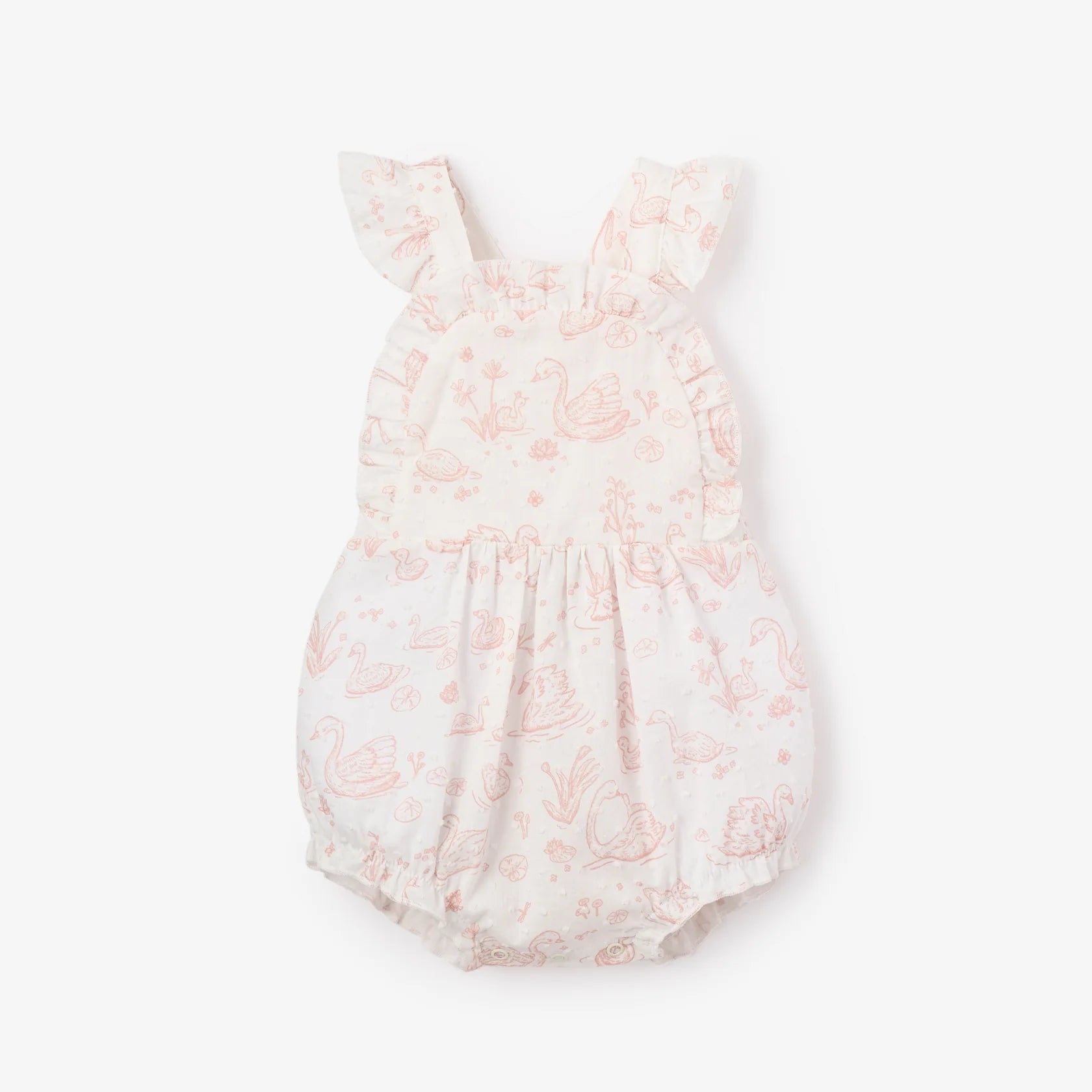 Swan Toile Swiss Dot Sunsuit