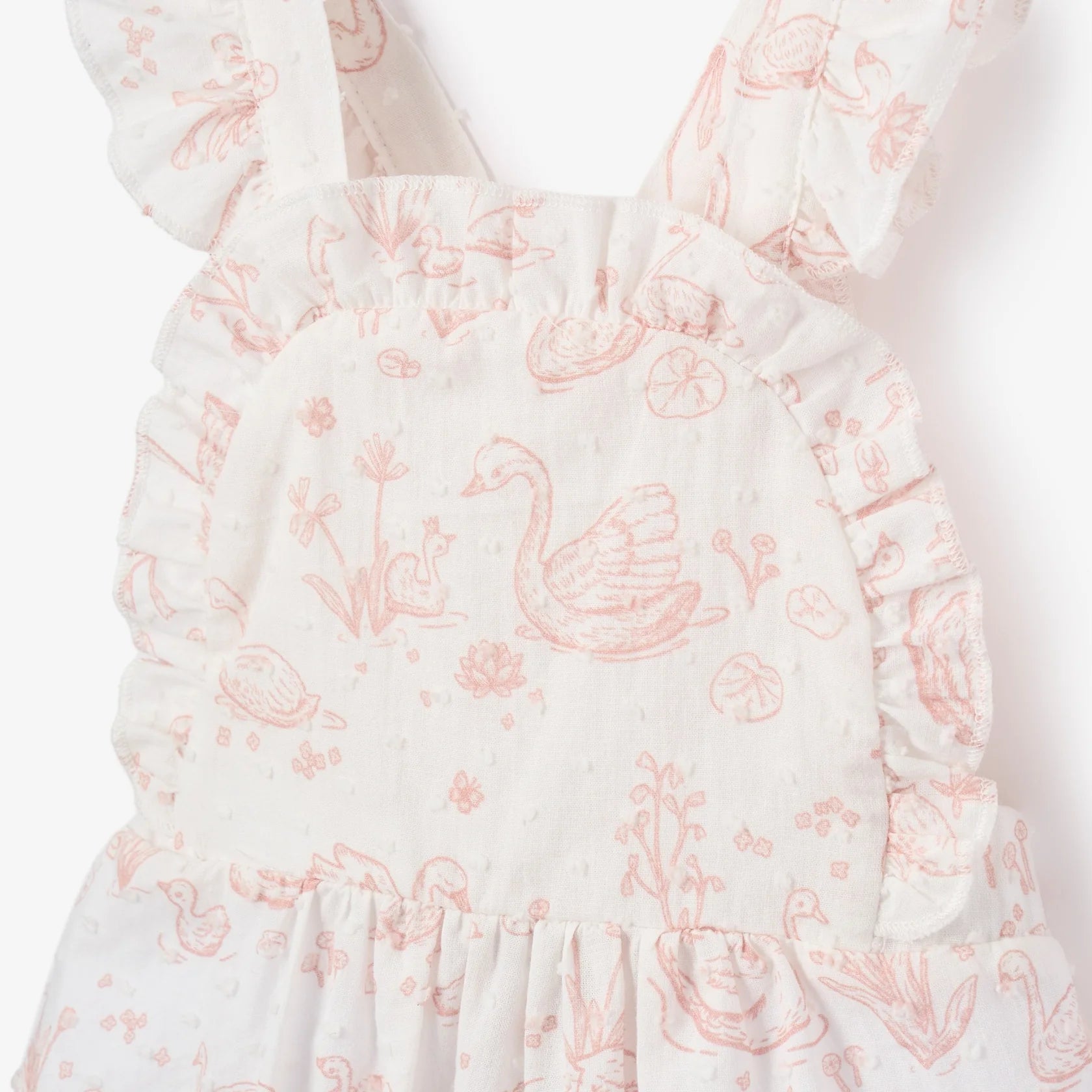 Swan Toile Swiss Dot Sunsuit