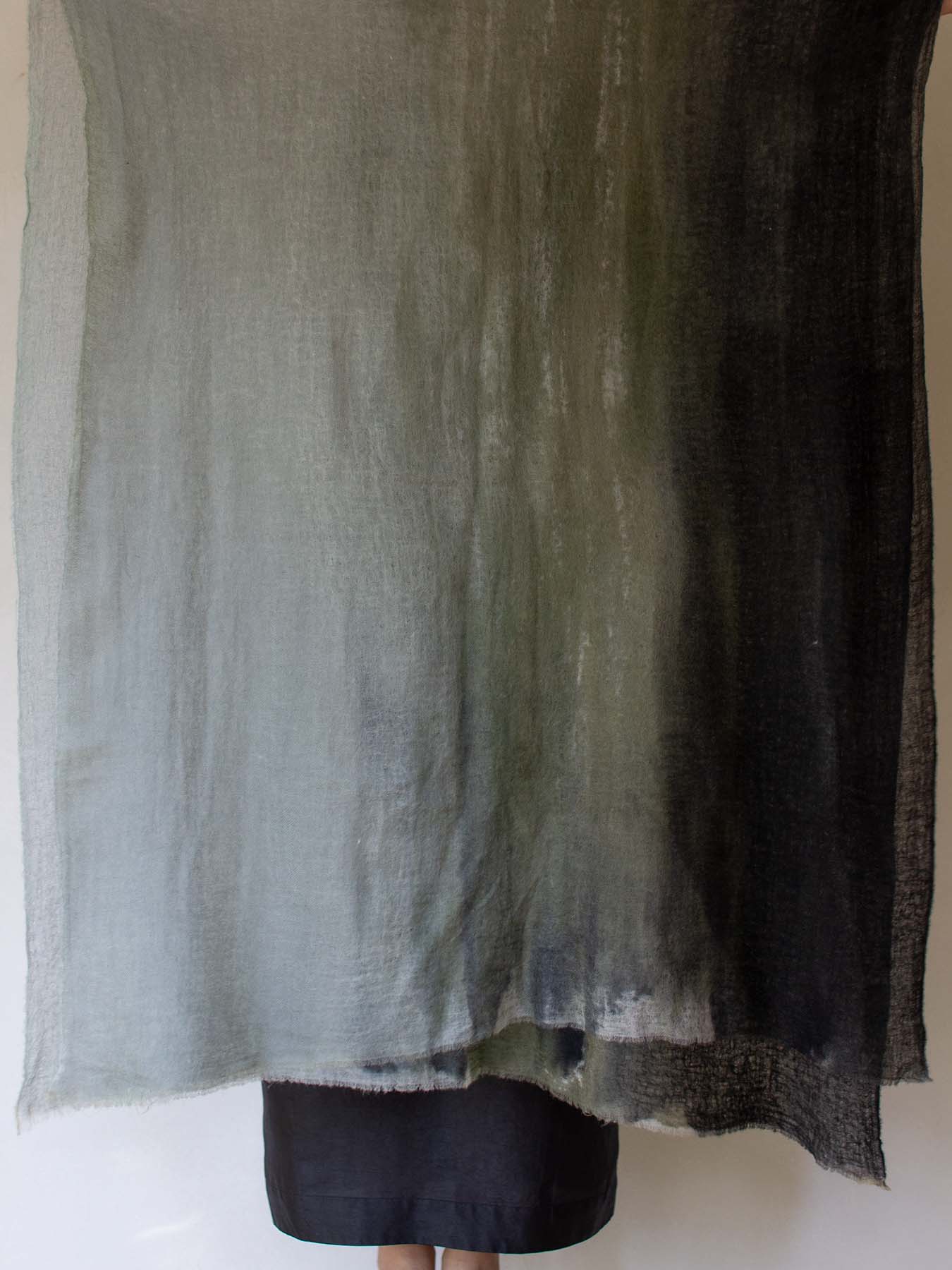 Impressionism Cashmere Wrap - Green