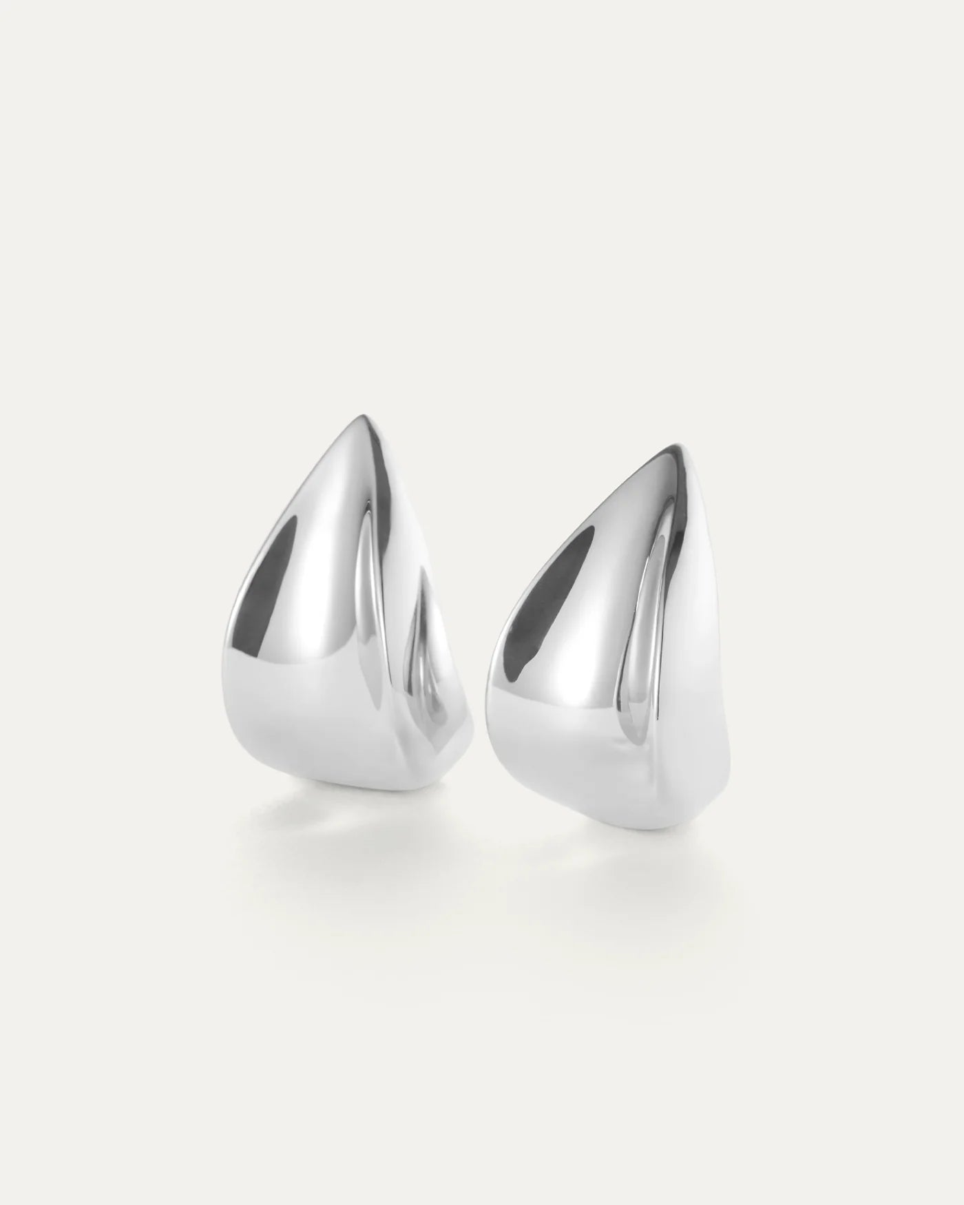Margaux Puff Earrings - Silver