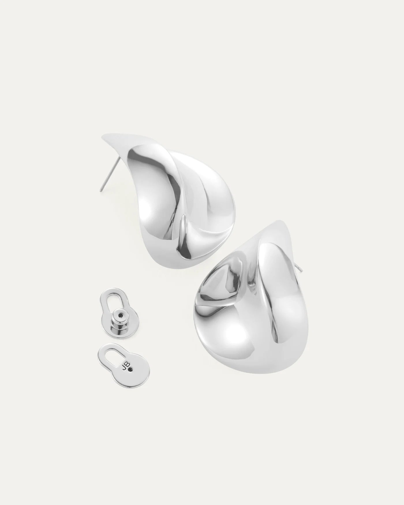 Margaux Puff Earrings - Silver