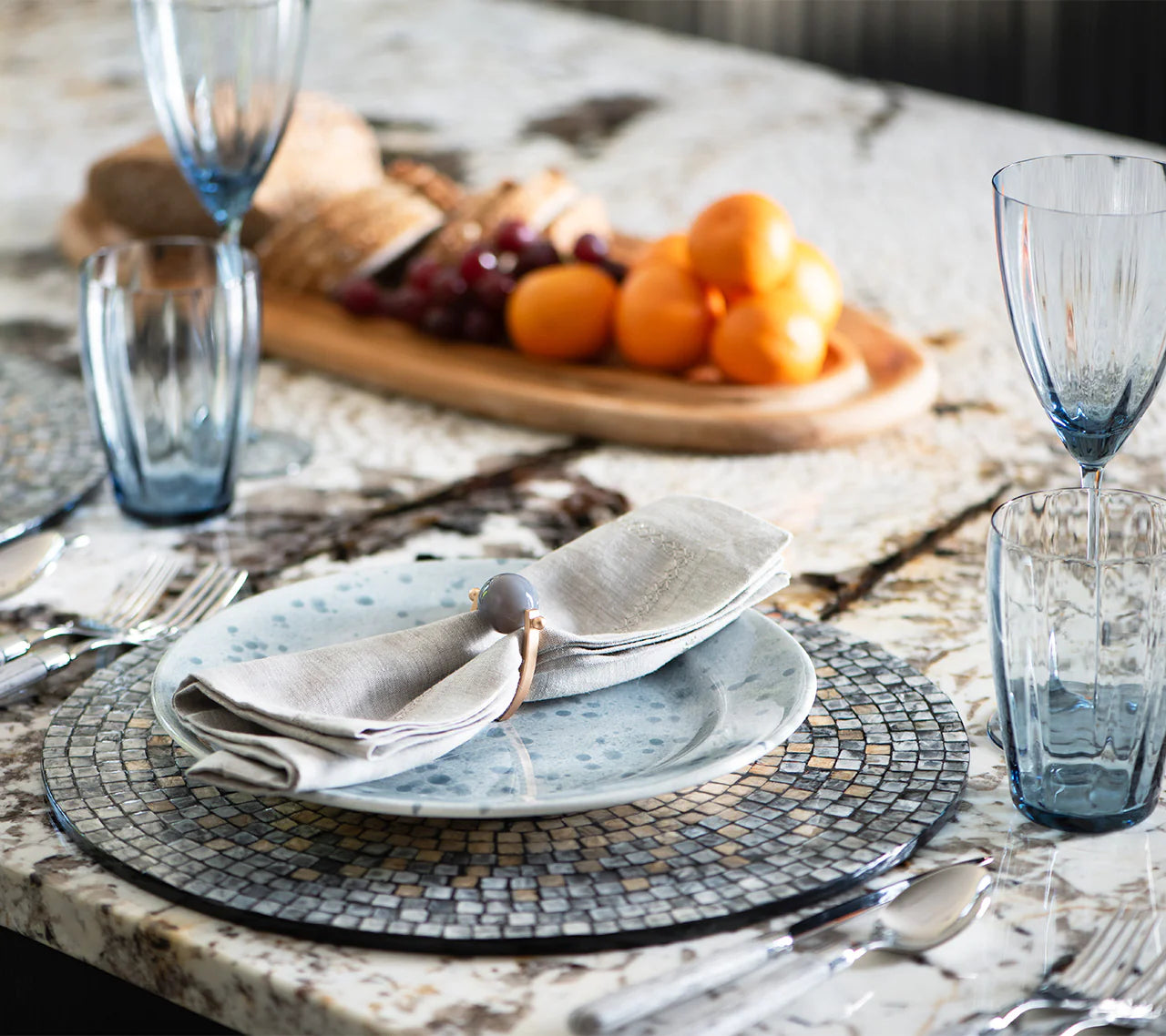 Classic Napkin Set/4 - Grey