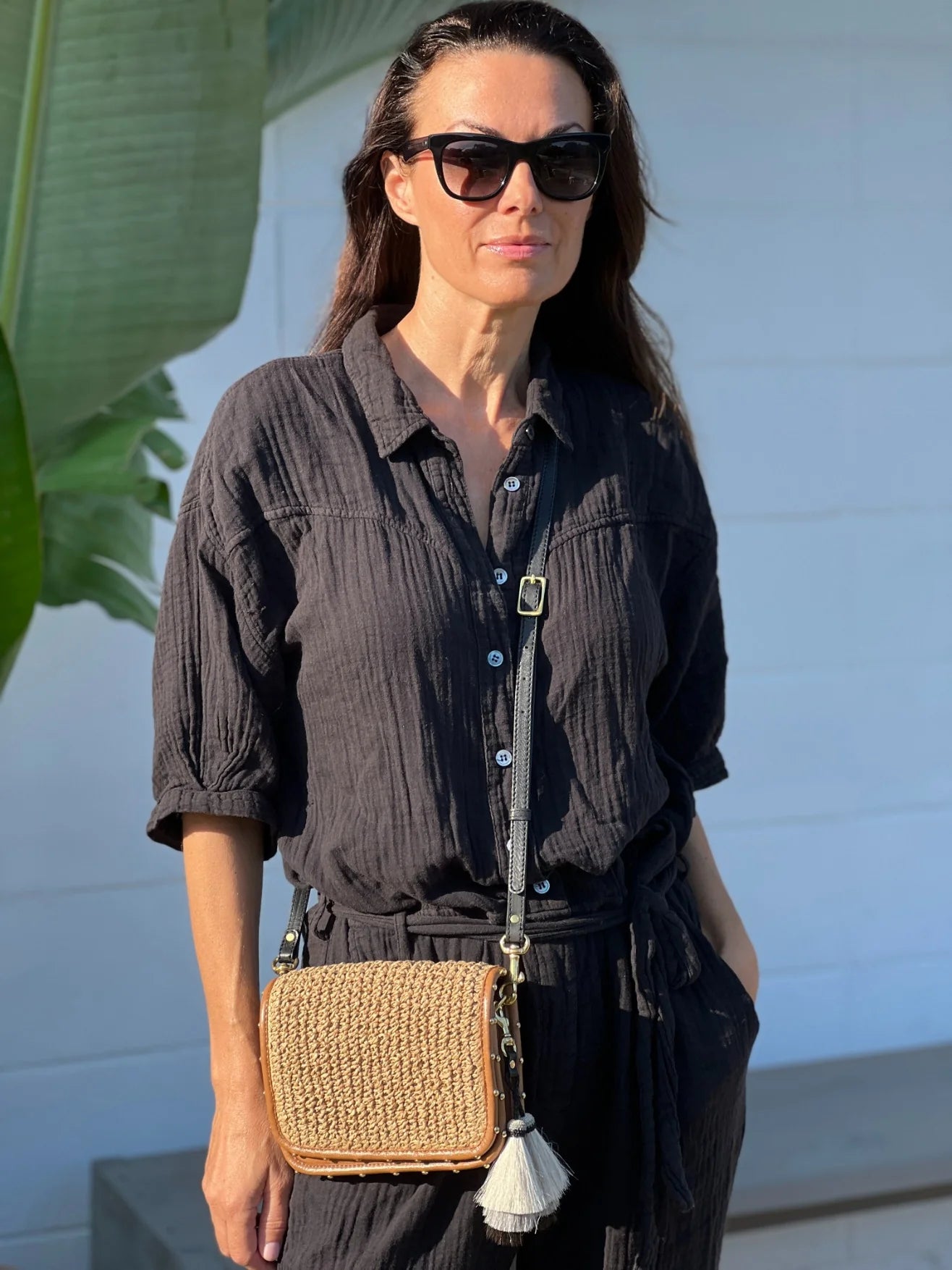 Raffia Mini Mia Bag - Natural