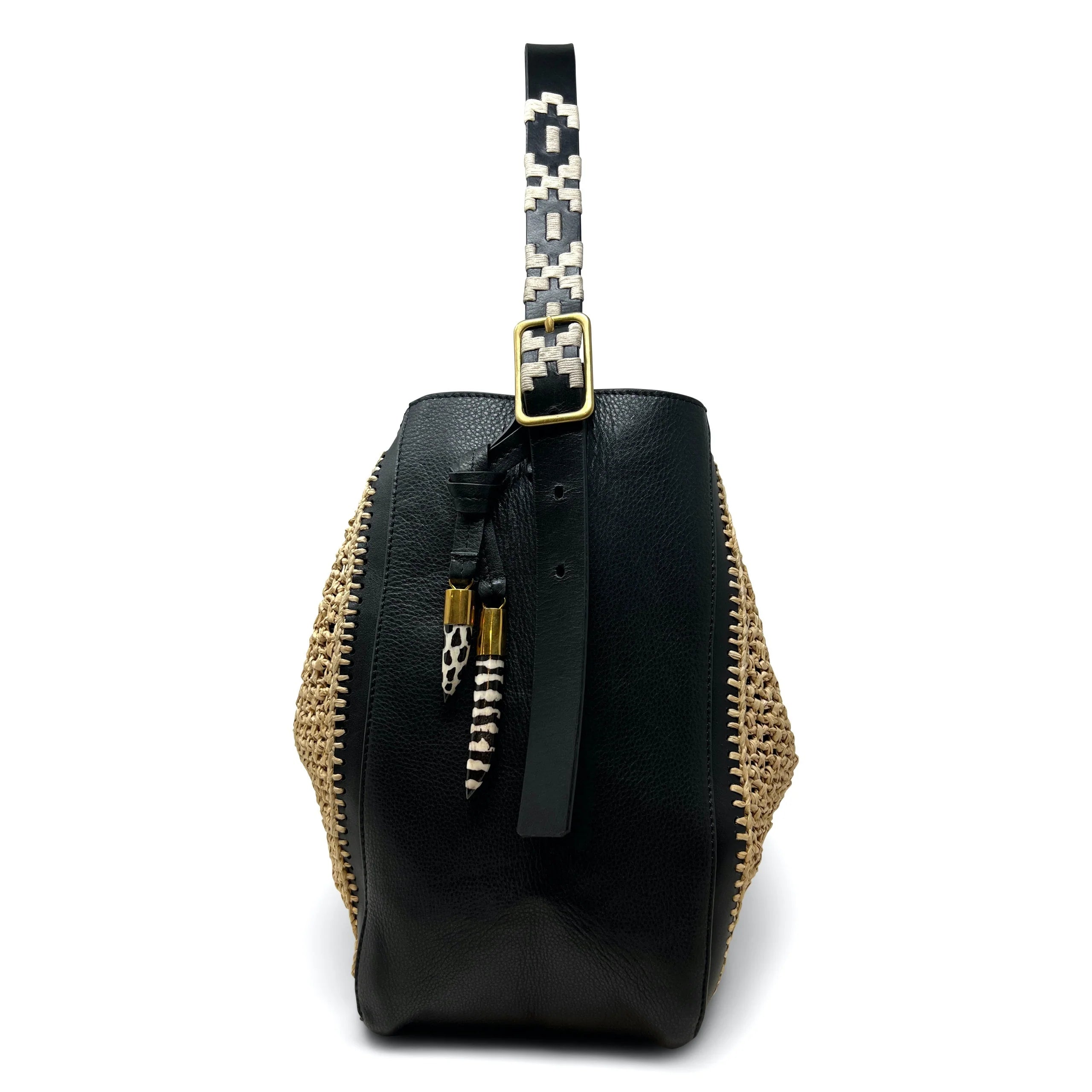 Natural Mesh Raffia Cowdray Hobo