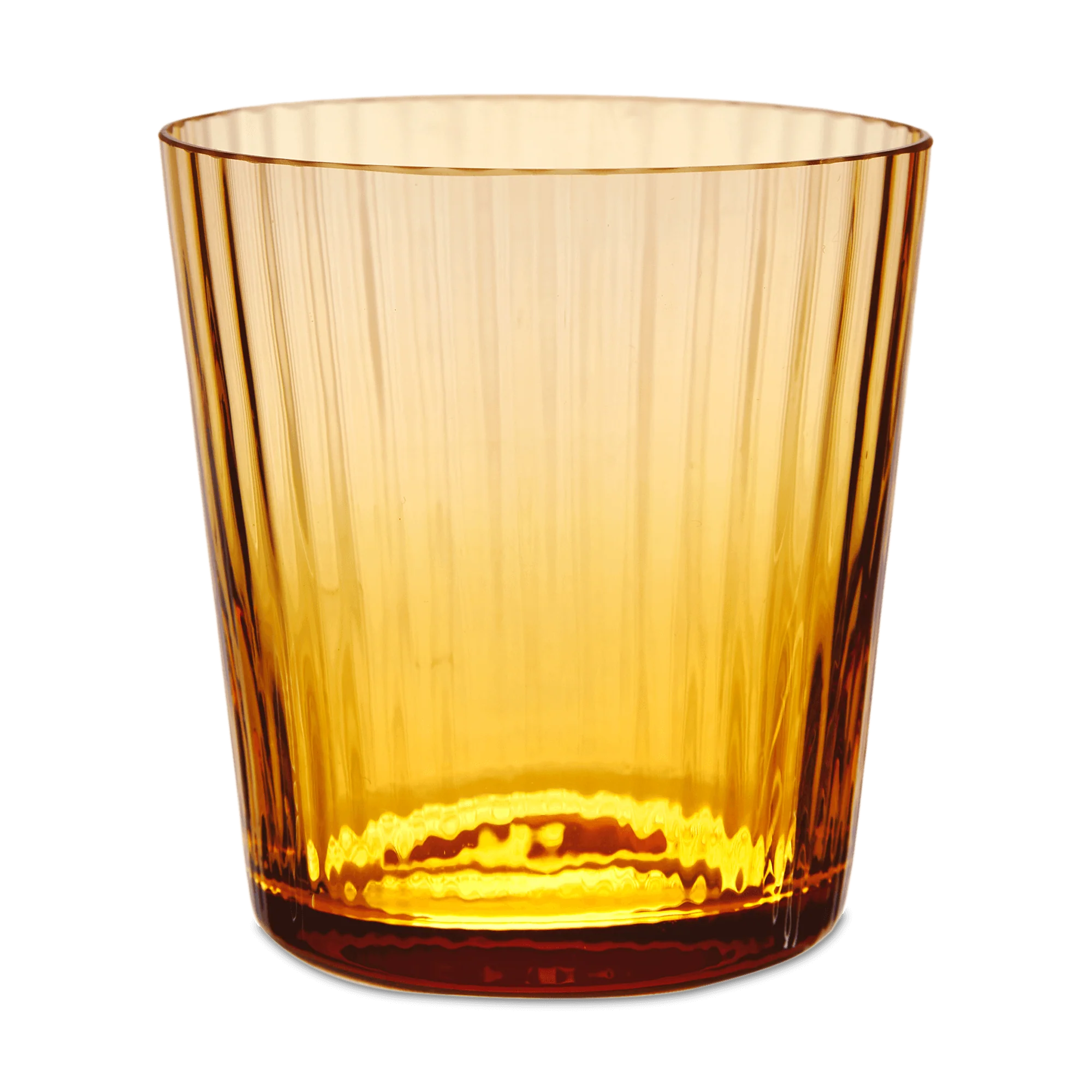 Lando DOF Glass Set of 2 - Amber Pleat