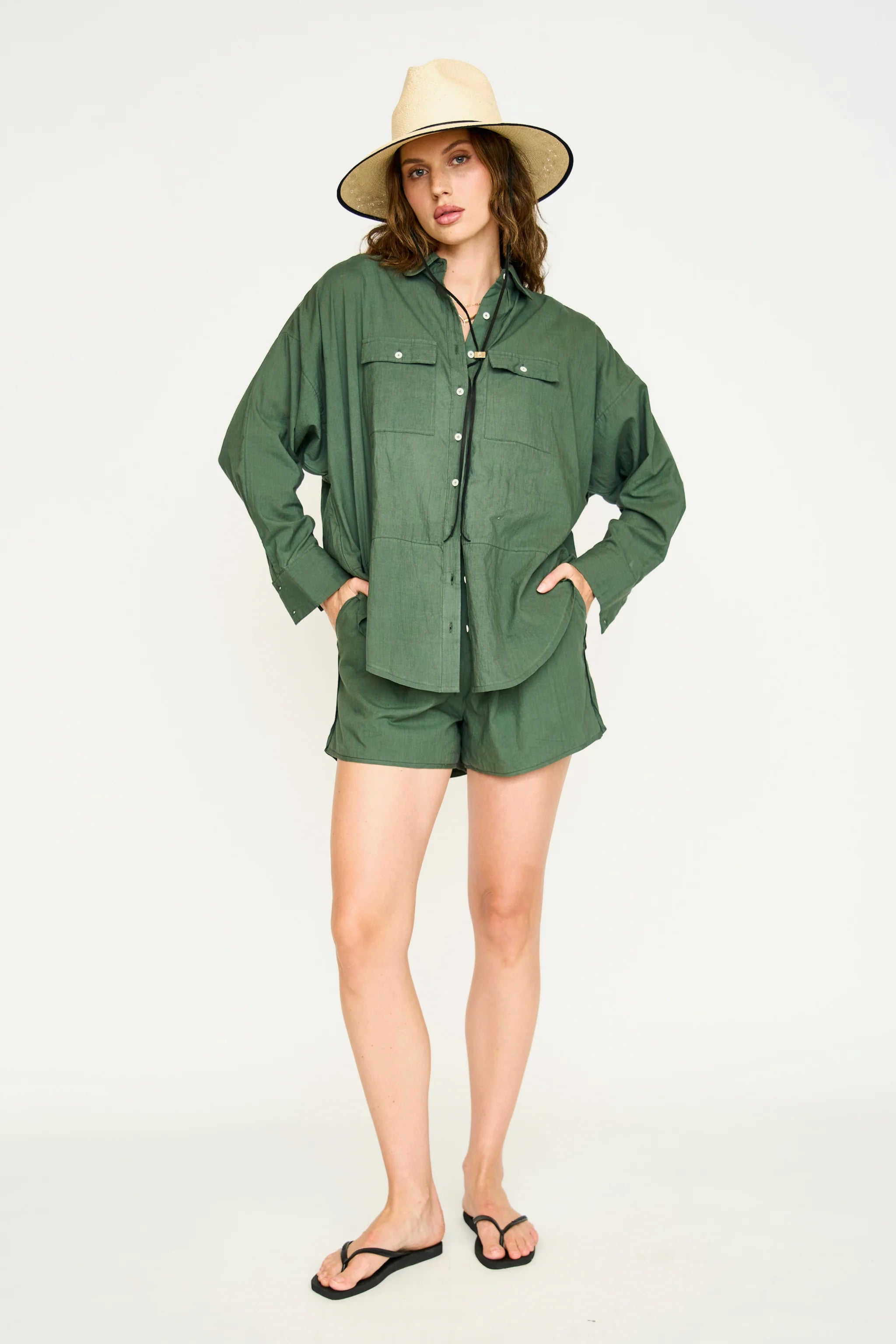 Kyoto Shirt - Kelp