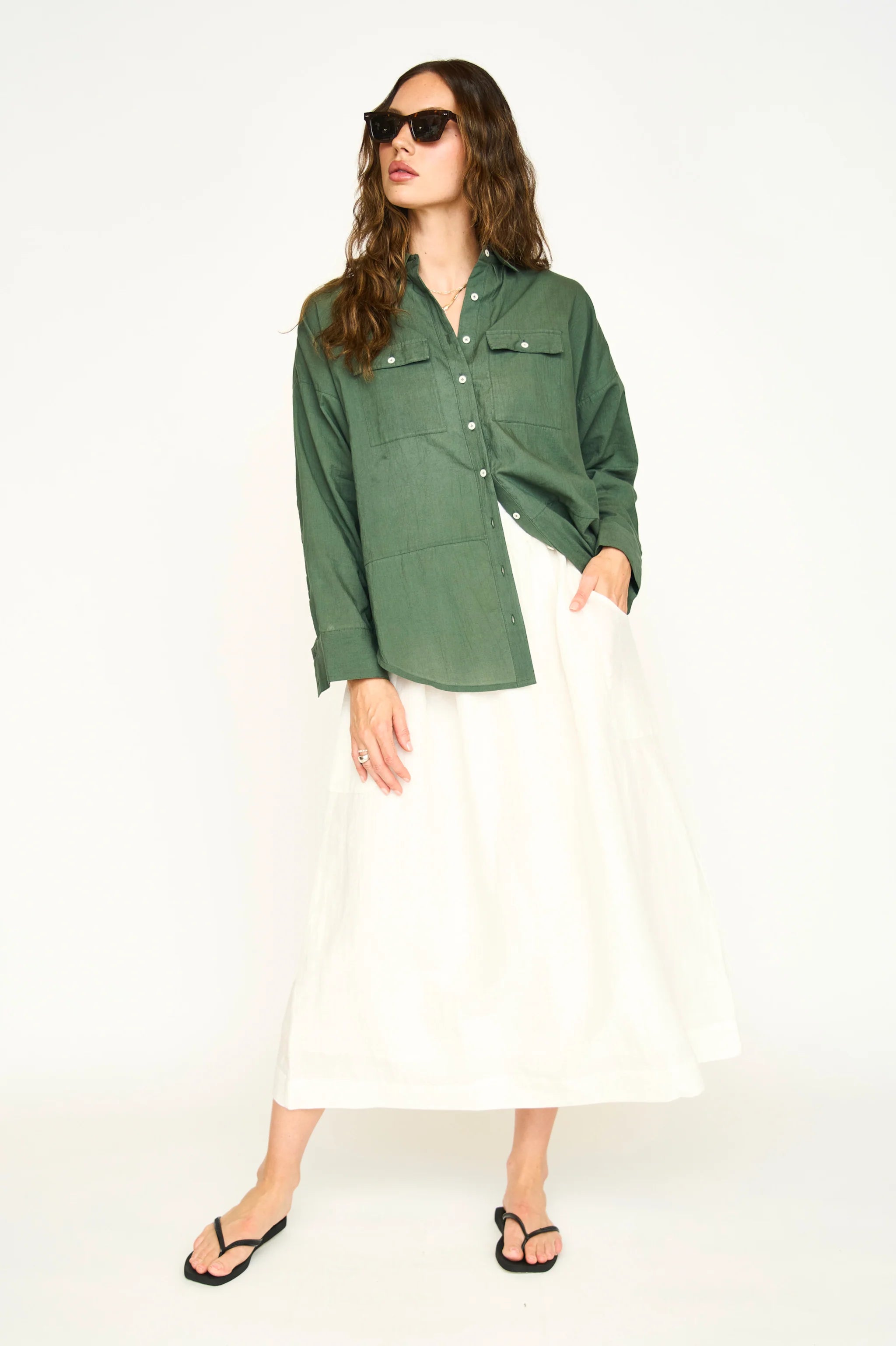 Kyoto Shirt - Kelp