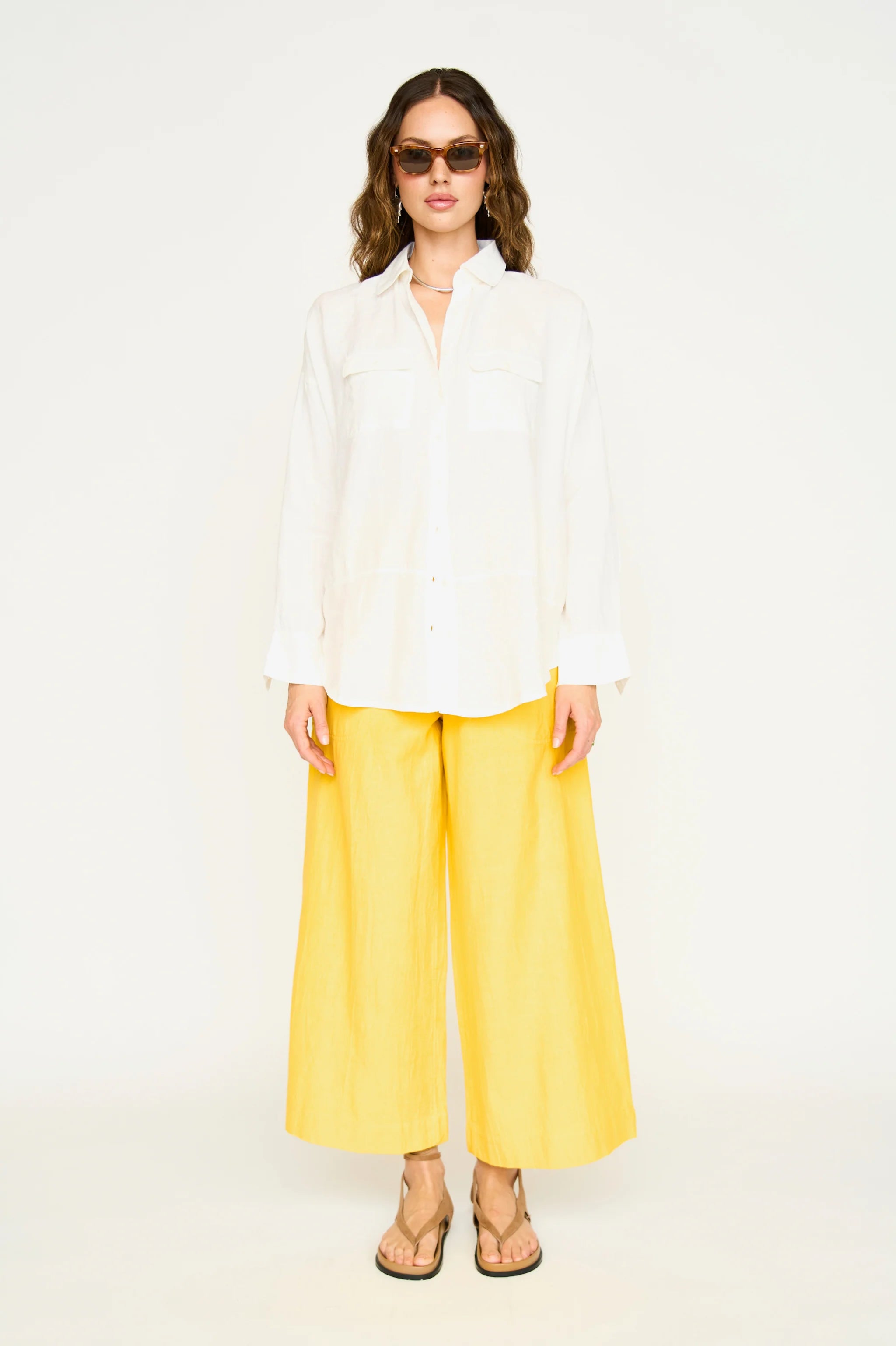 Kyoto Shirt - White Linen