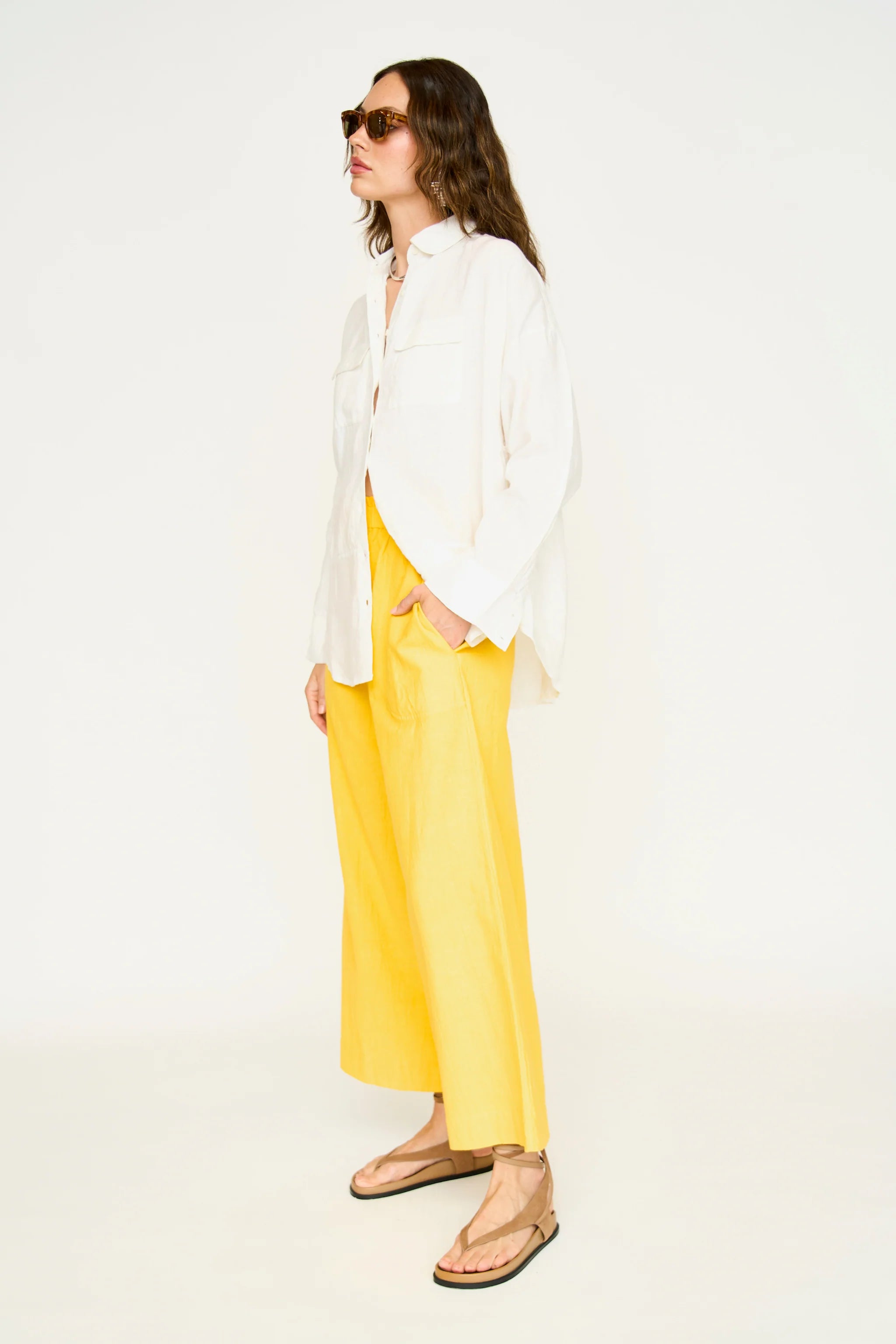 Kyoto Shirt - White Linen
