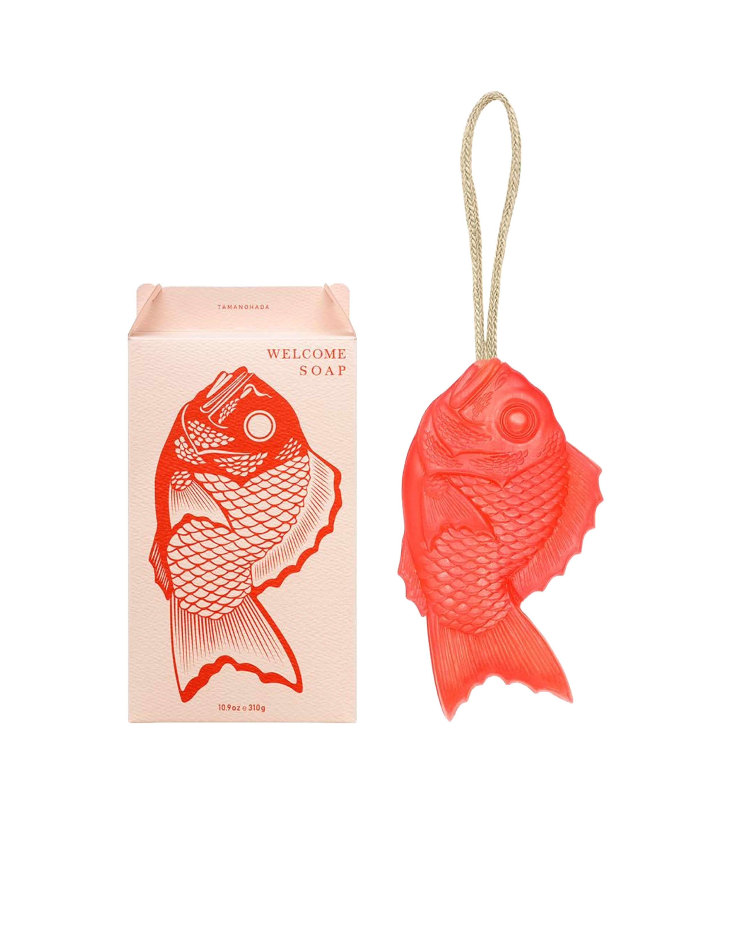 Fish Welcome Soap on a Rope - Pomegranate