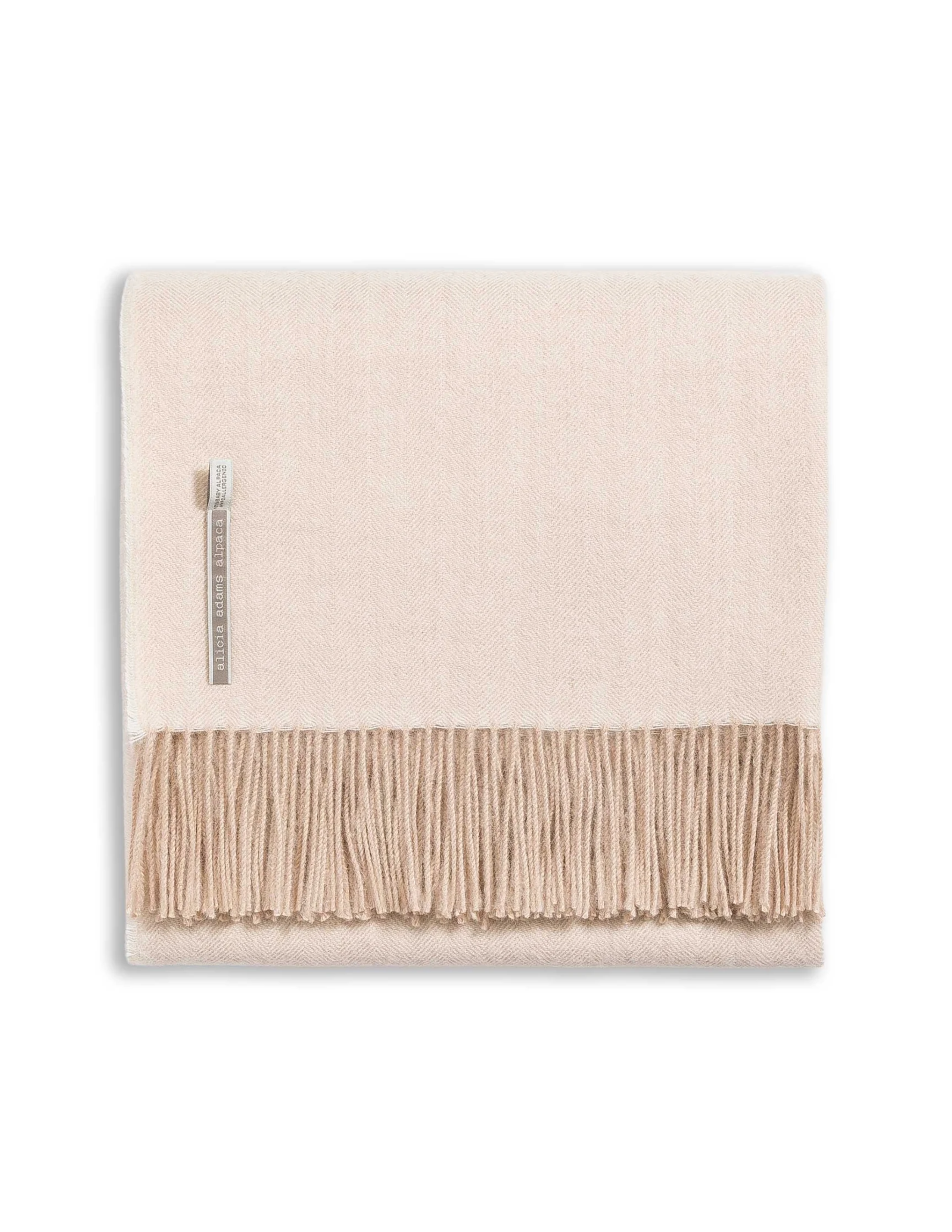 Classic Throw - Herringbone Oatmeal